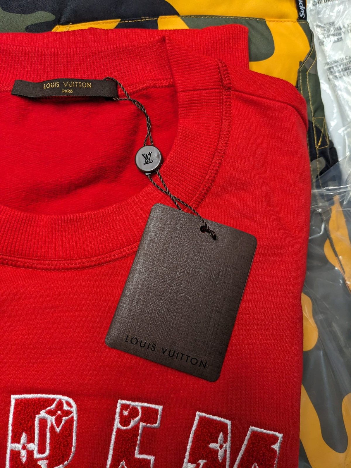 Louis Vuitton × Supreme 2017 SUPREME X LOUIS VUITTON ARC LOGO CREWNECK SWEATER Size US XL / EU 56 / 4 - 7 Thumbnail