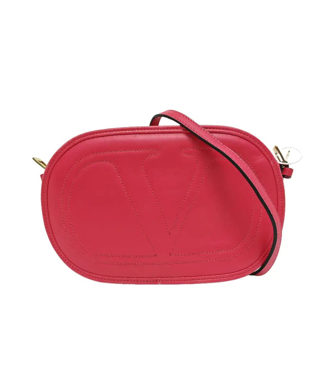 Valentino VALENTINO Vlogo Signatur rose redcowhide leather quilted crossbody bag shoulder Size ONE SIZE - 1 Thumbnail