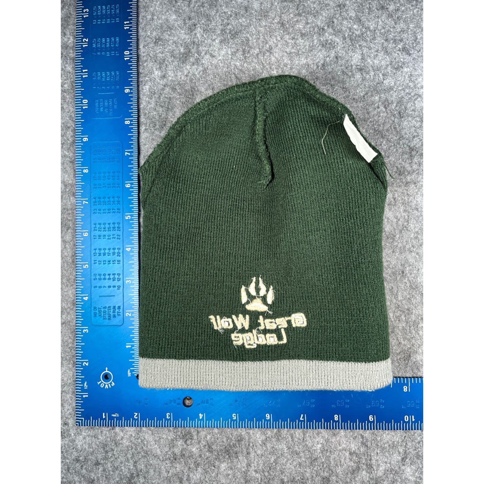 Vintage Great Wolf Lodge Beanie Adult One Size Green Knit Acrylic Size ONE SIZE - 5 Thumbnail
