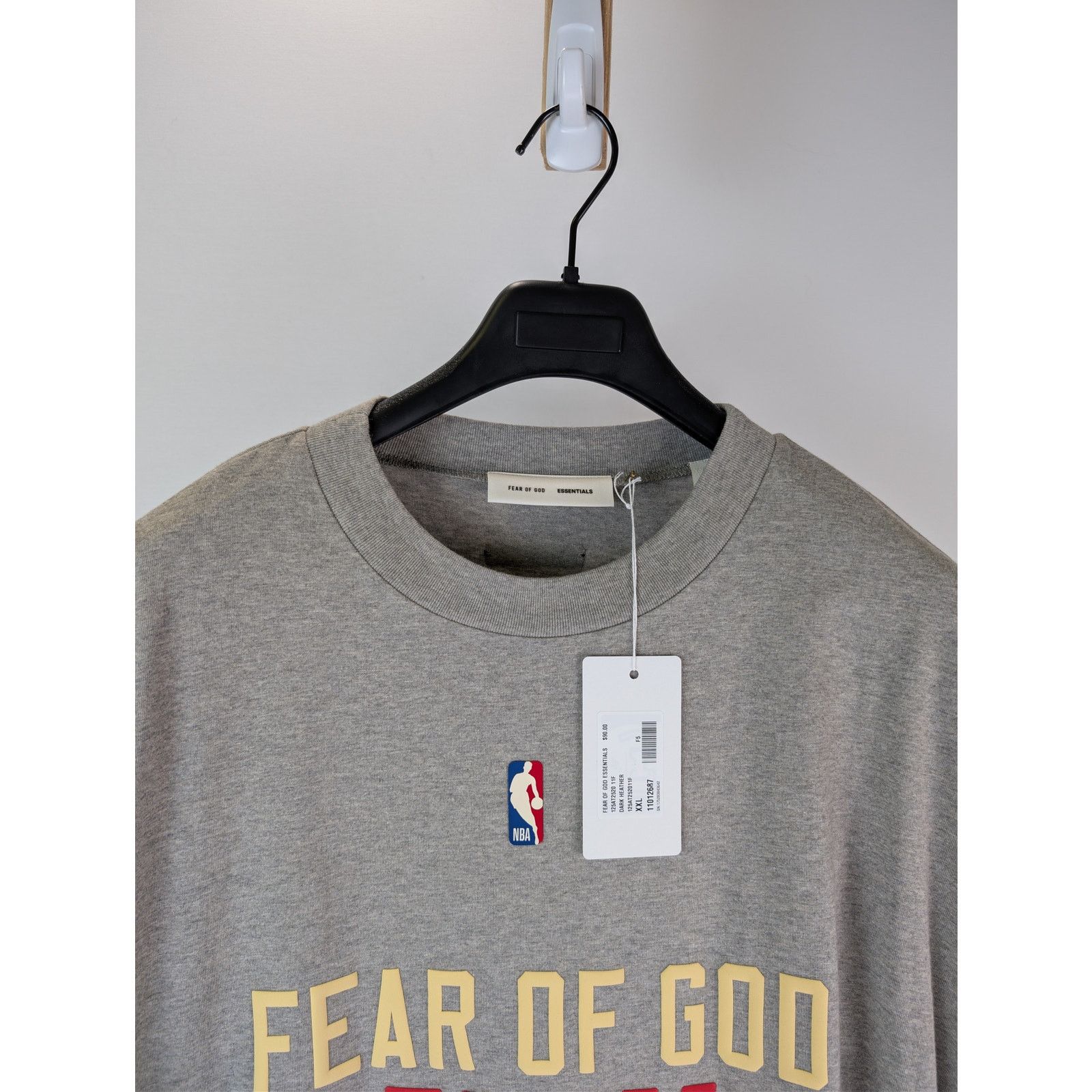 Fear of God o1rshd1 Atlanta Hawks NBA Tee Shirt in Dark Heather Size US XXL / EU 58 / 5 - 7 Thumbnail