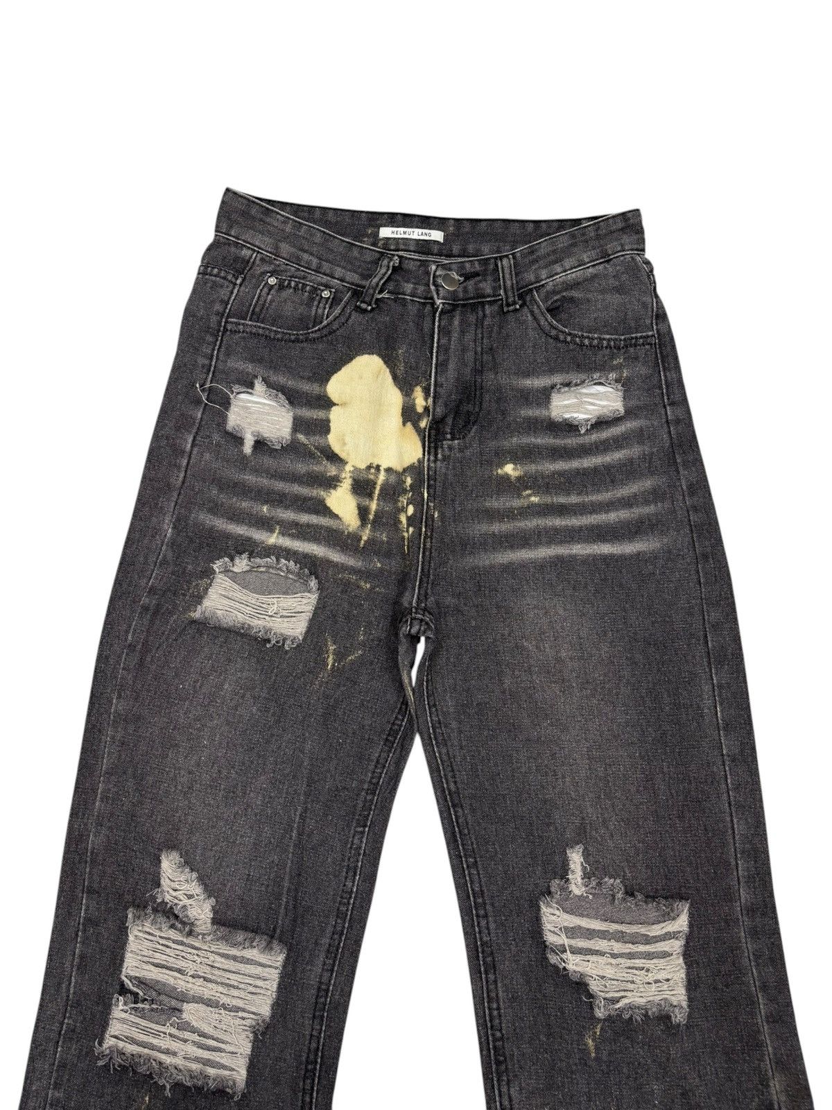 Helmut Lang This is HELMUT LANG Custom Made Baggy Jeans Distressed Size US 29 - 5 Thumbnail