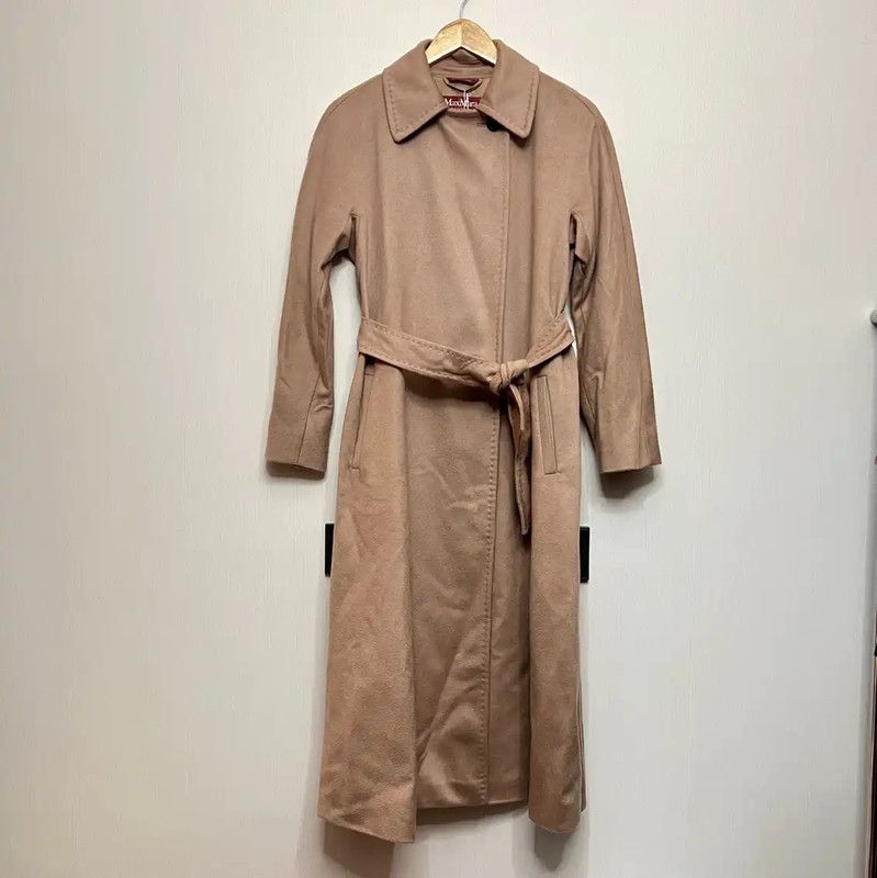 Max Mara MaxMara Beige Wool Women's Coat 0089 Size L / US 10 / IT 46 - 1 Thumbnail