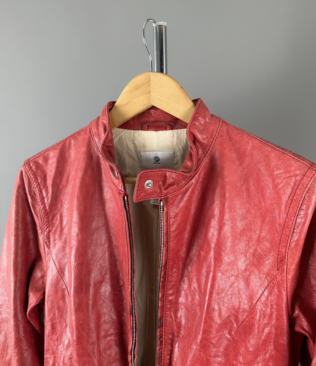 Adidas Yohji Yamamoto - Adidas - Y-3 Leather Biker Shoulder Patch Size US M / EU 48-50 / 2 - 8 Thumbnail