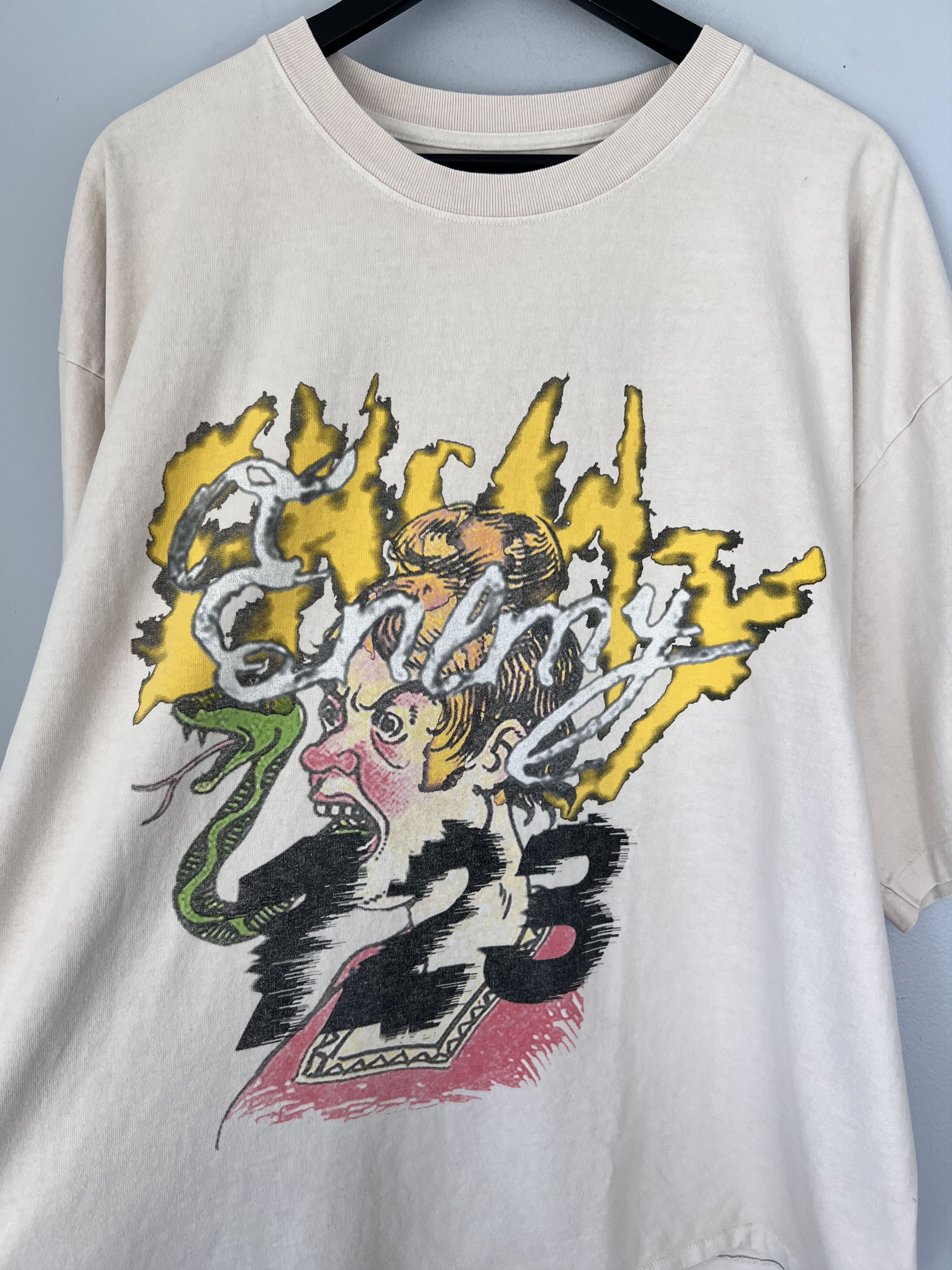 RRR-123 RRR 123 CVA Snake Tee in Vintage White Size US XL / EU 56 / 4 - 1 Thumbnail