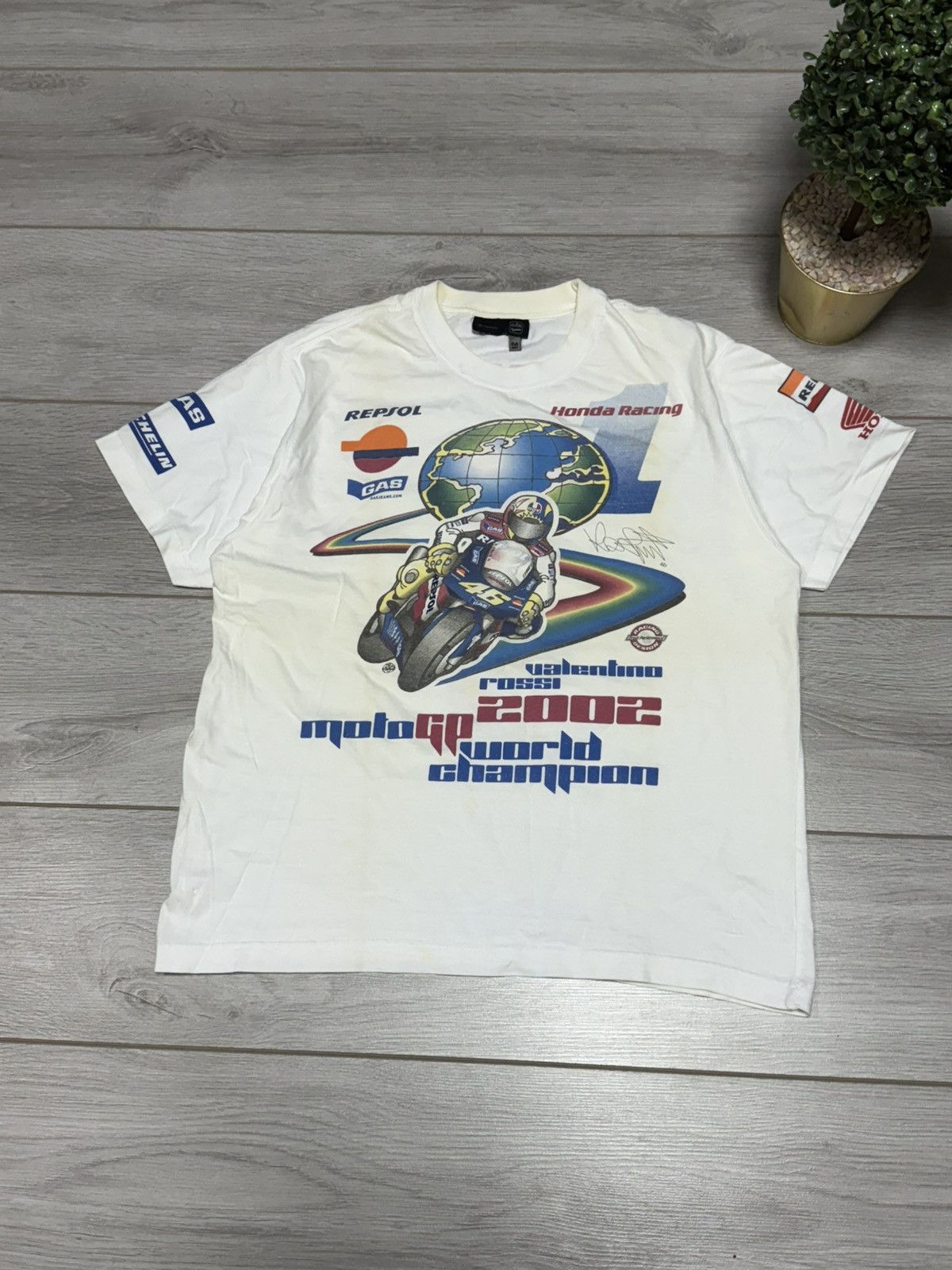 Honda Honda Repsol Gas 2002 vintage Valentino Rossi Size US M / EU 48-50 / 2 - 1 Thumbnail