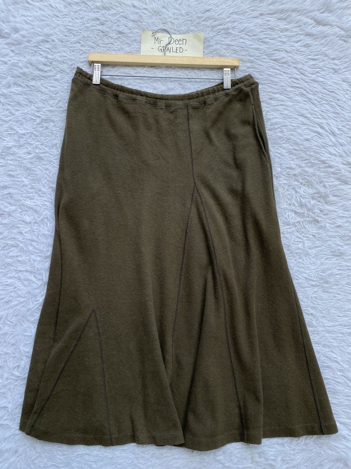 Issey Miyake Rare Vintage Issey Miyake Green Skirt Size 36" / US 14 / IT 50 - 4 Thumbnail