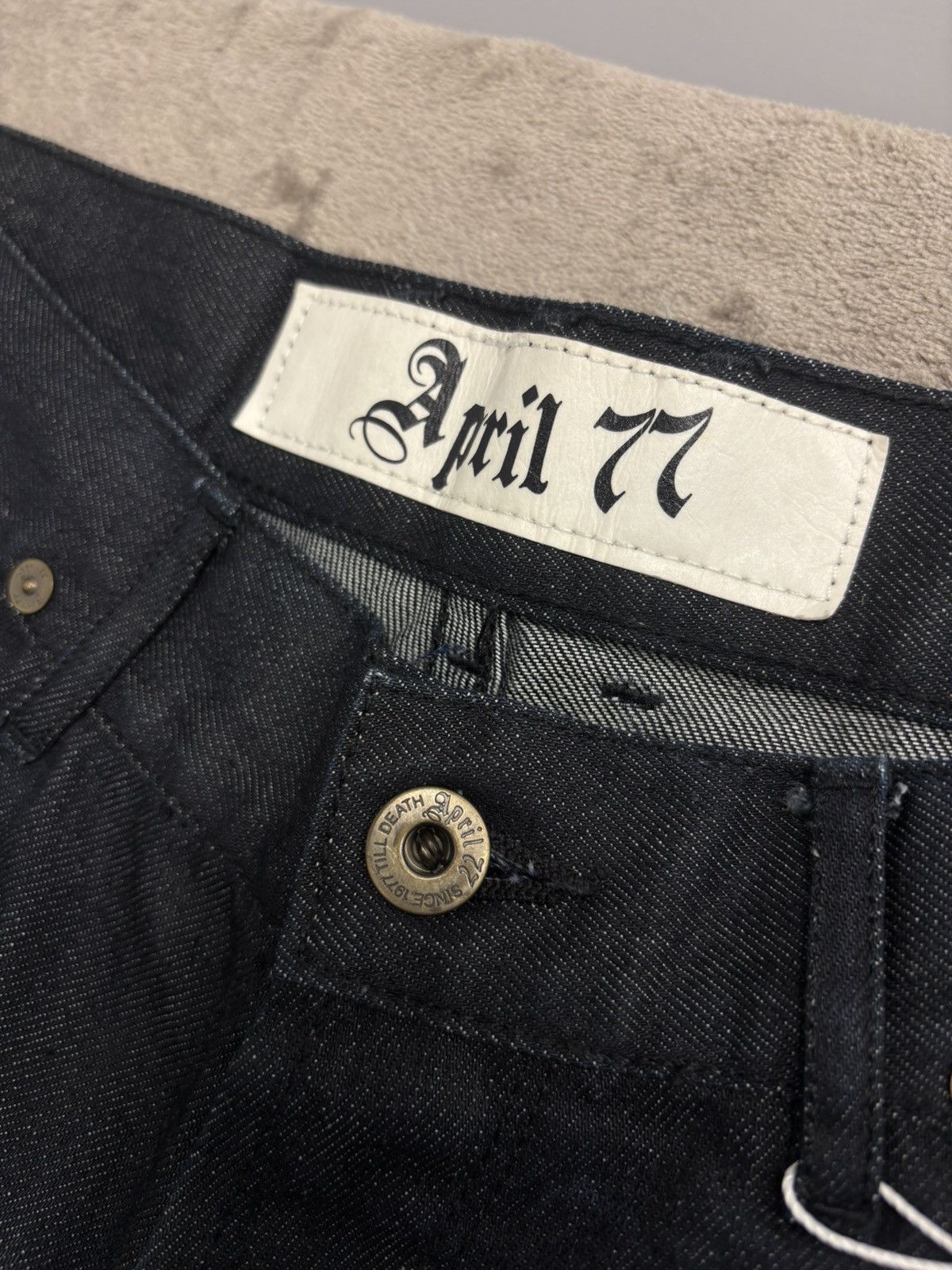 April 77 April 77 guitarist jeans raw denim blue Size 33 Size US 33 - 4 Thumbnail