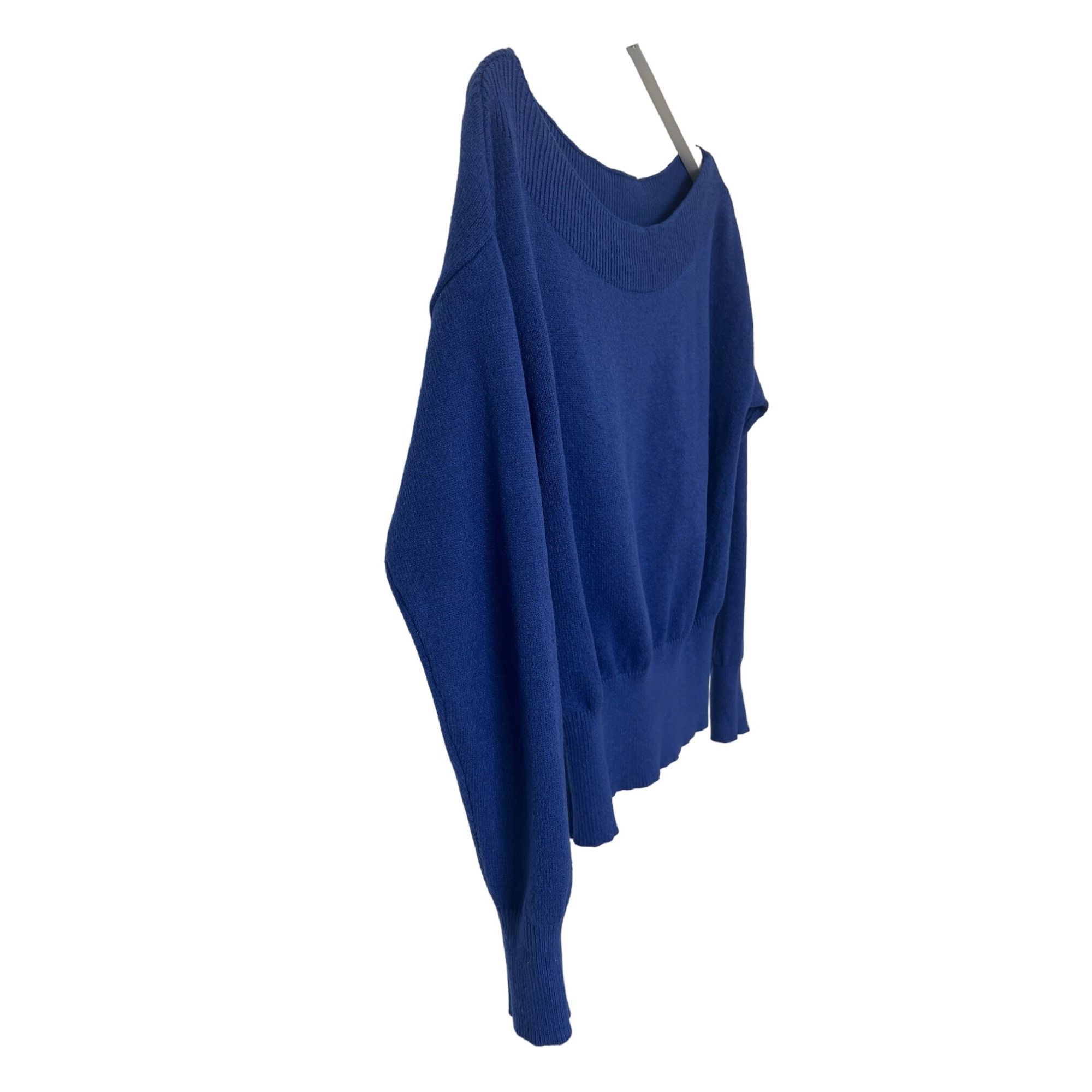 Lovers and Friends Lovers and Friends Luxe Cobalt Blue Off Shoulder Knit Sweate Size XXS / US 00 / IT 34 - 6 Thumbnail