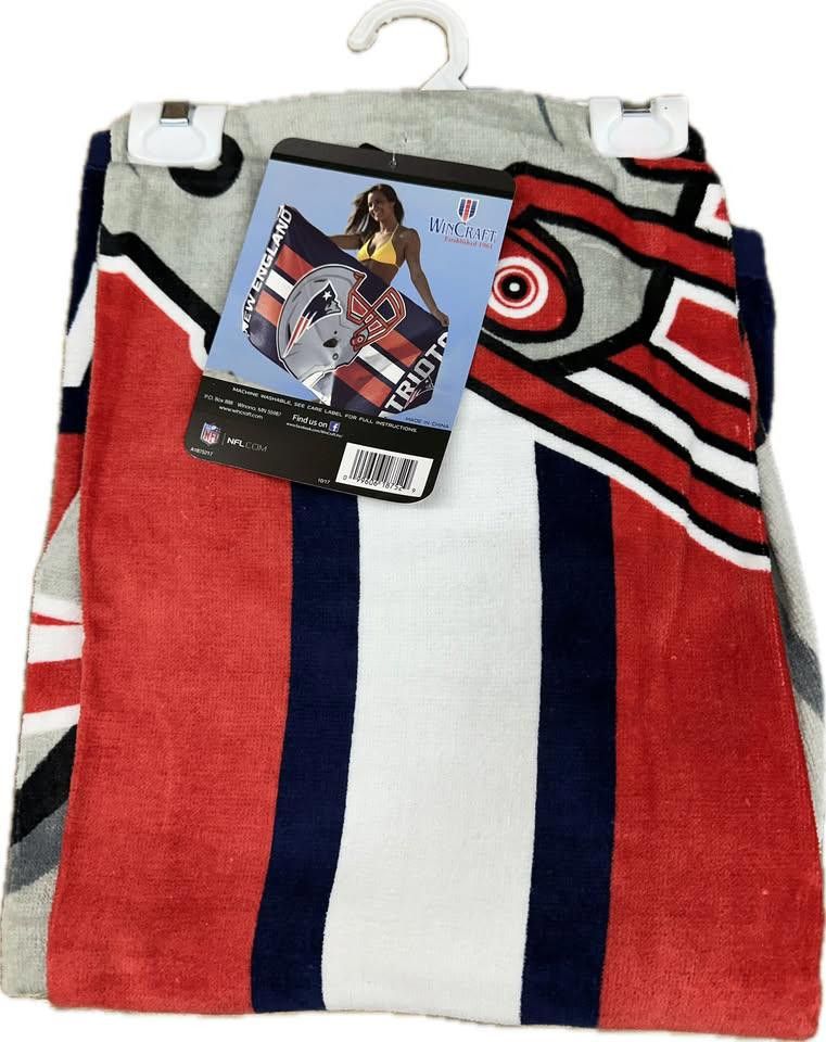 Designer New England Patriots Beach Towel Size ONE SIZE - 2 Thumbnail