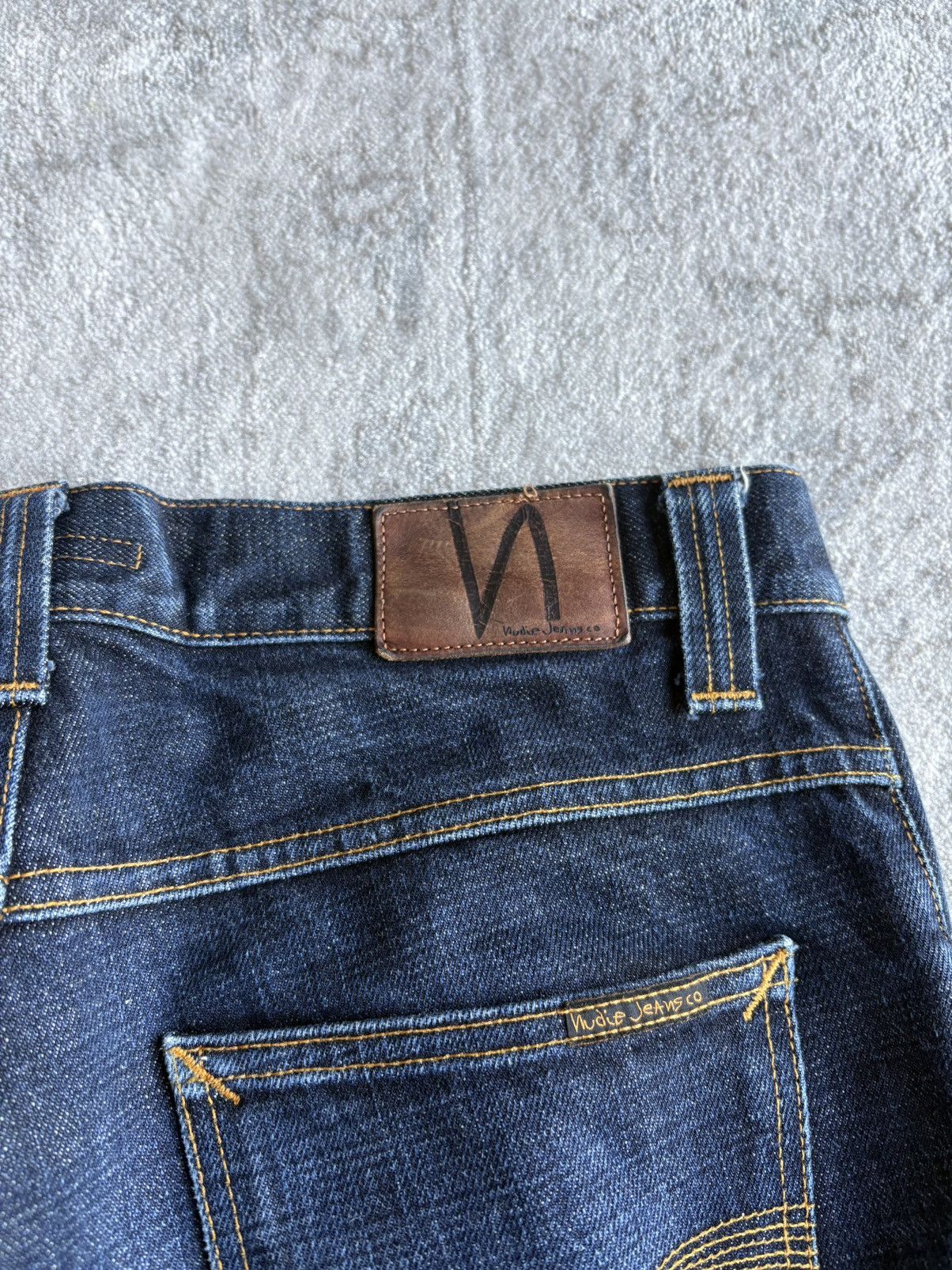 Nudie Jeans Nudie Jeans Straight Alf Denim Dry Heavy Size US 31 - 8 Thumbnail