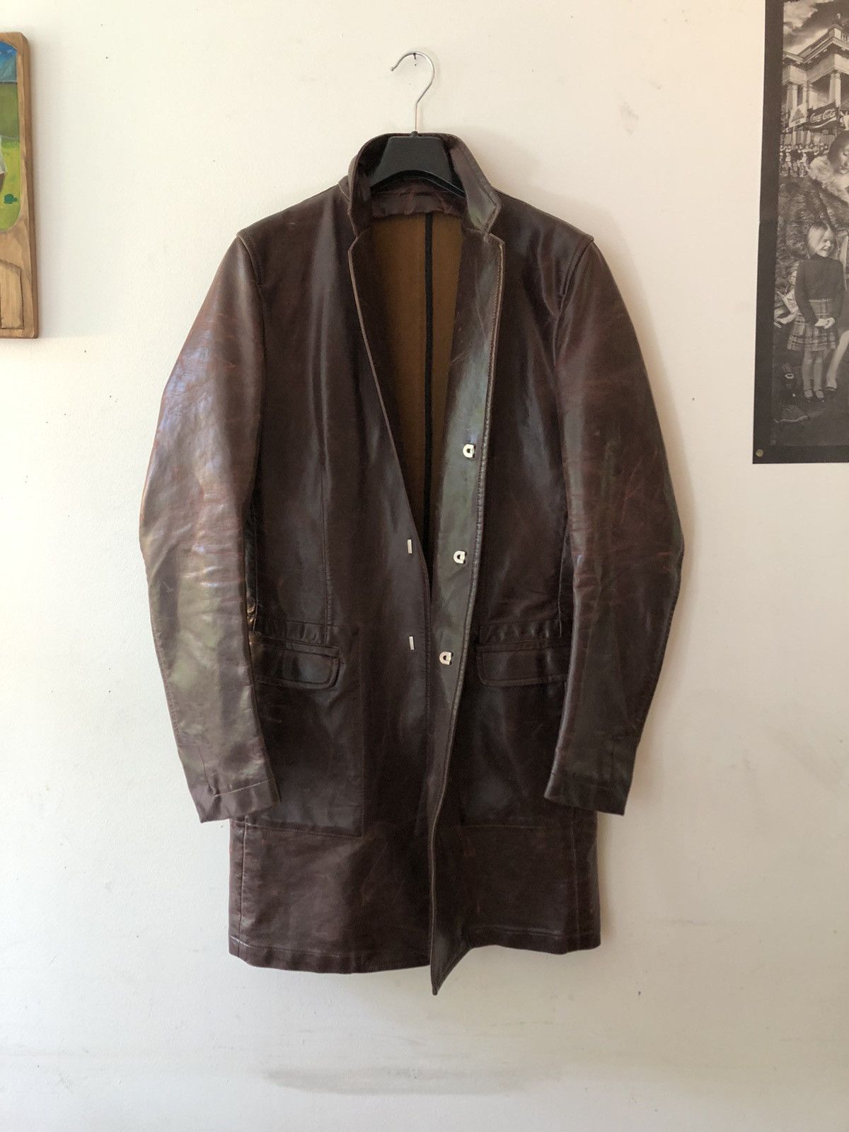Dsquared2 Dsquared2 Ds2 Dsquared leather Coat Jacket Designer Archive Size US S / EU 44-46 / 1 - 2 Thumbnail