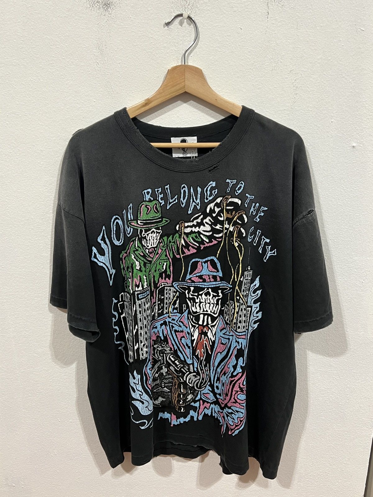 Warren Lotas Warren Lotas You Belong To The City Grey Tee Size US XL / EU 56 / 4 - 1 Thumbnail