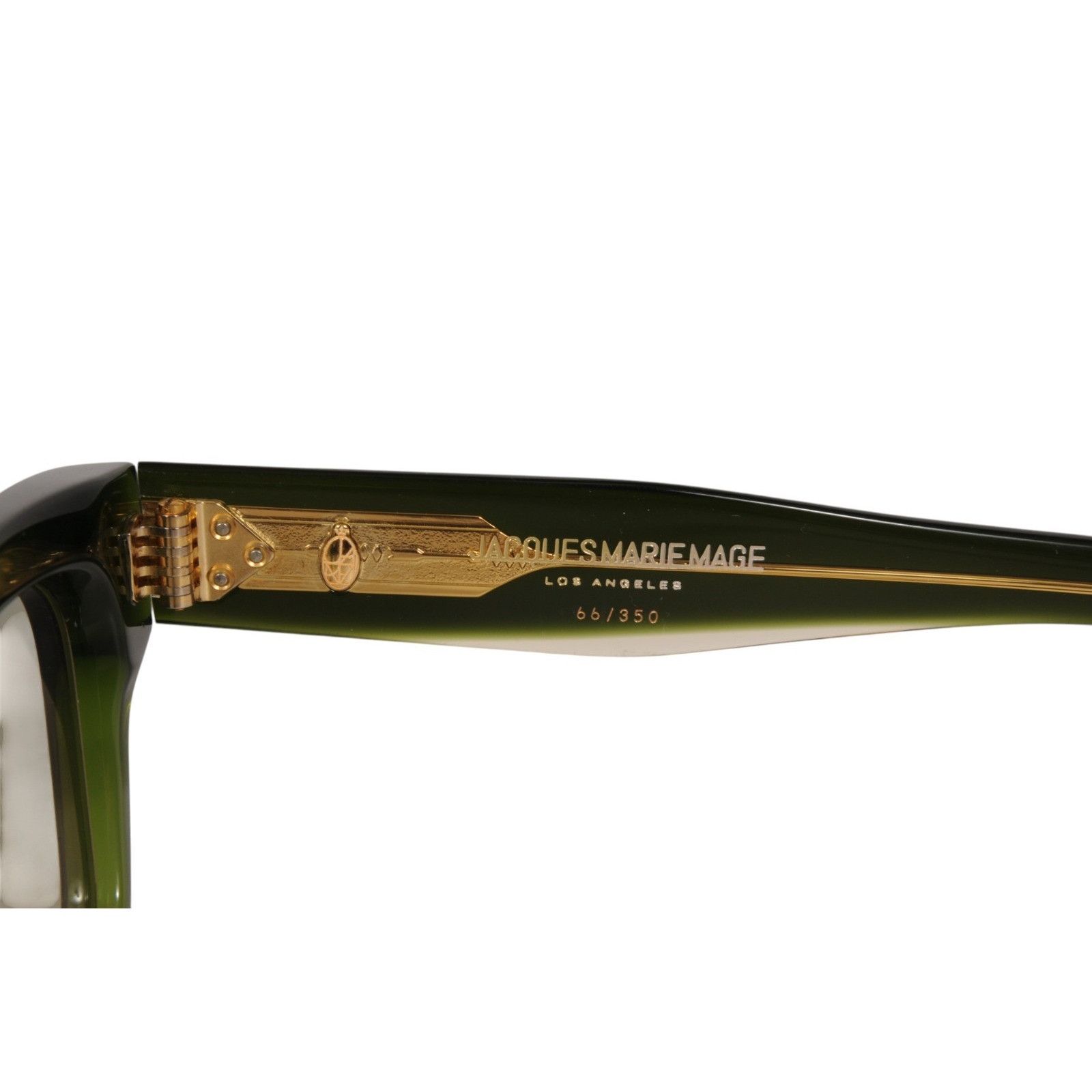Jacques Marie Mage Fellini Sunglasses Emerald Green Gold JMM Size ONE SIZE - 5 Thumbnail