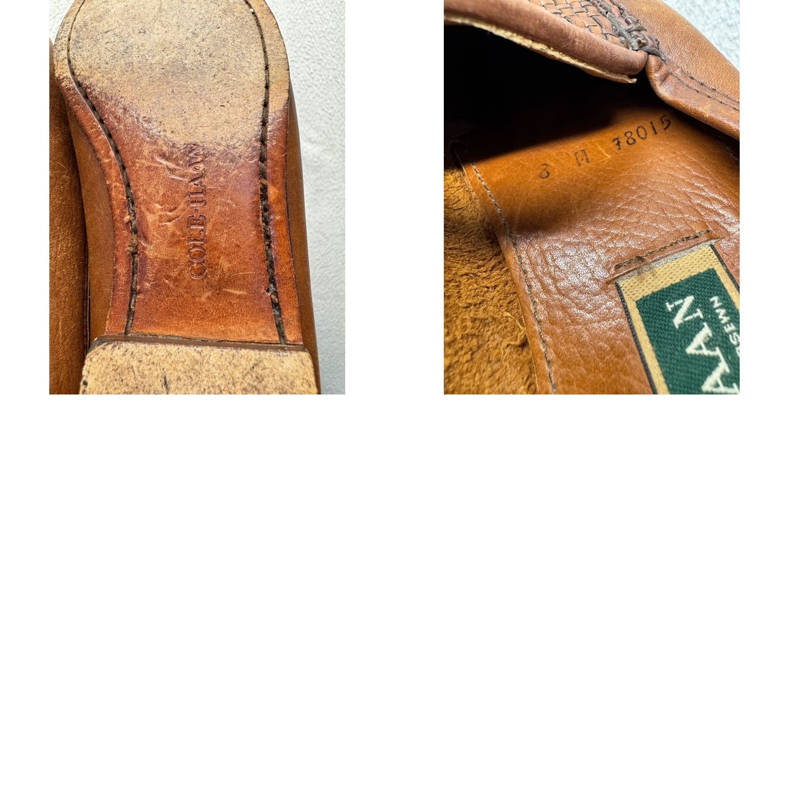 Cole Haan Cole Haan Brown Leather Woven Slip-On Loafers With Rubber Sole Mens 10.5 Casual Shoes Leather Upper Rubber Outsole Loafer Vintage No Size US 11 / EU 44 - 8 Thumbnail