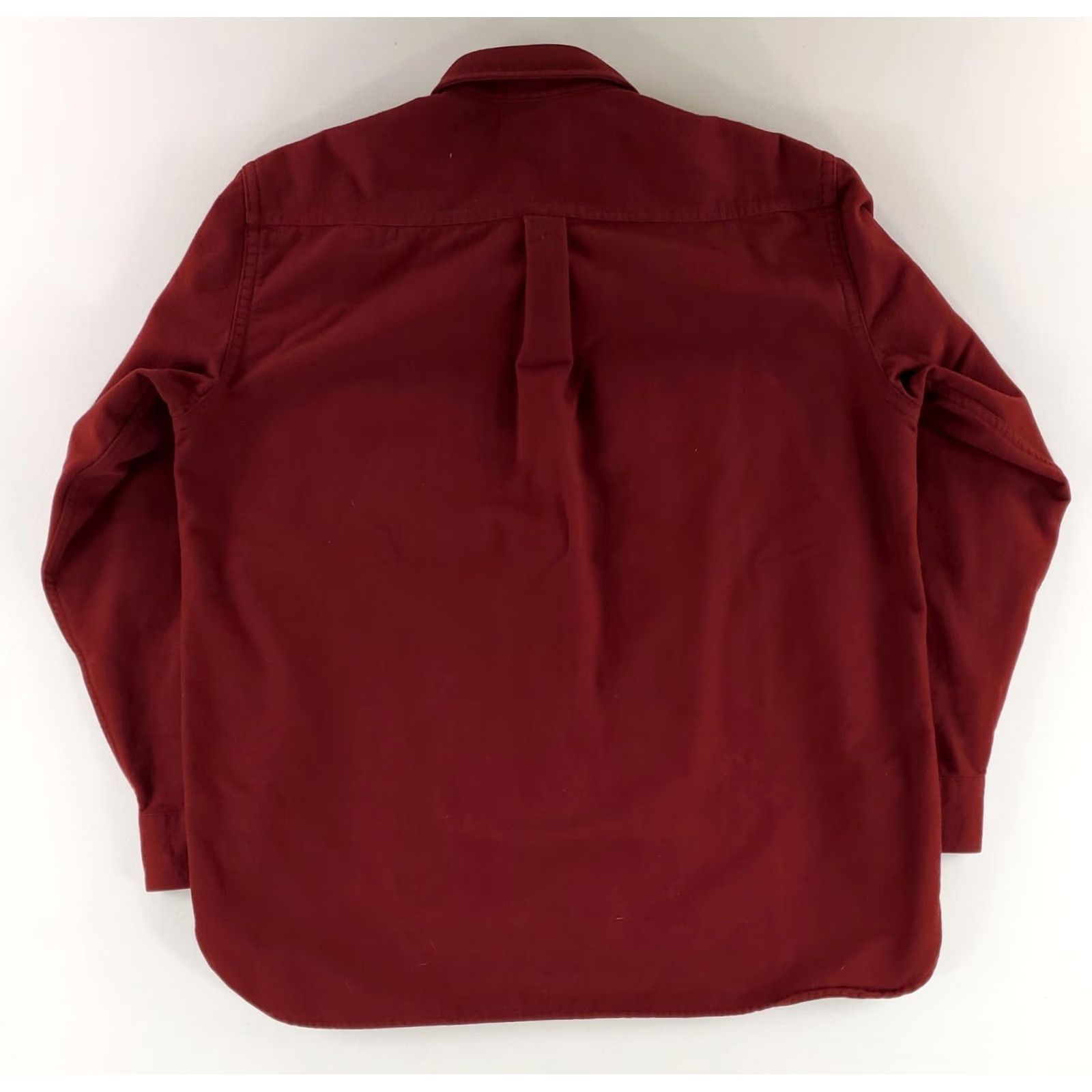 Vintage LL Bean Chamois Button Up Shirt Red Burgandy Long Sleeve Mens L Size US L / EU 52-54 / 3 - 3 Thumbnail
