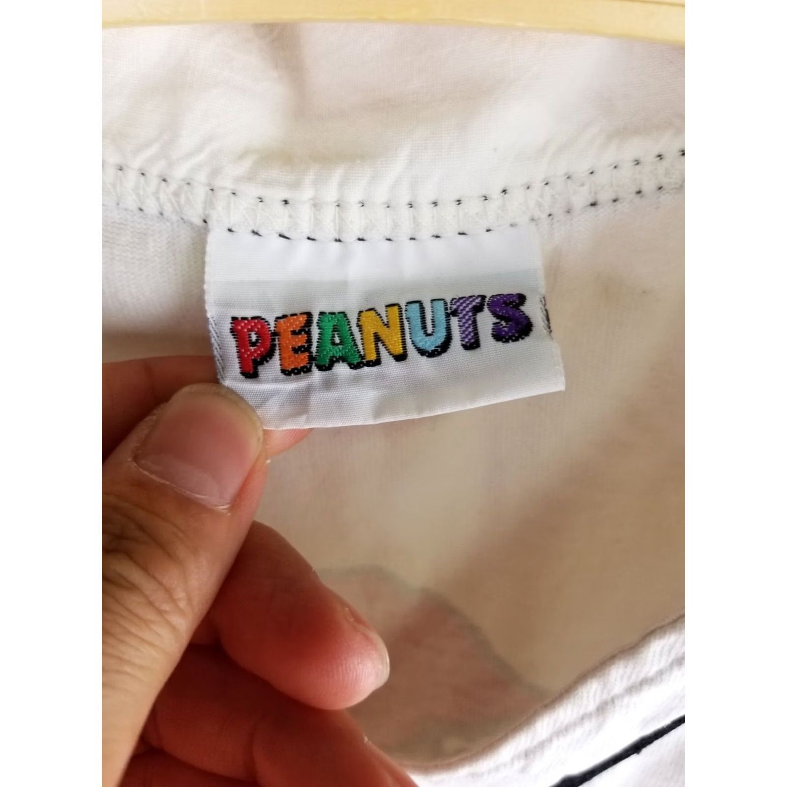 Peanuts VINTAGE 90' PEANUTS CARTOON BASEBALL JERSEY White Large Snoopy Charlie Brown USA Retro Mens Size US L / EU 52-54 / 3 - 5 Thumbnail