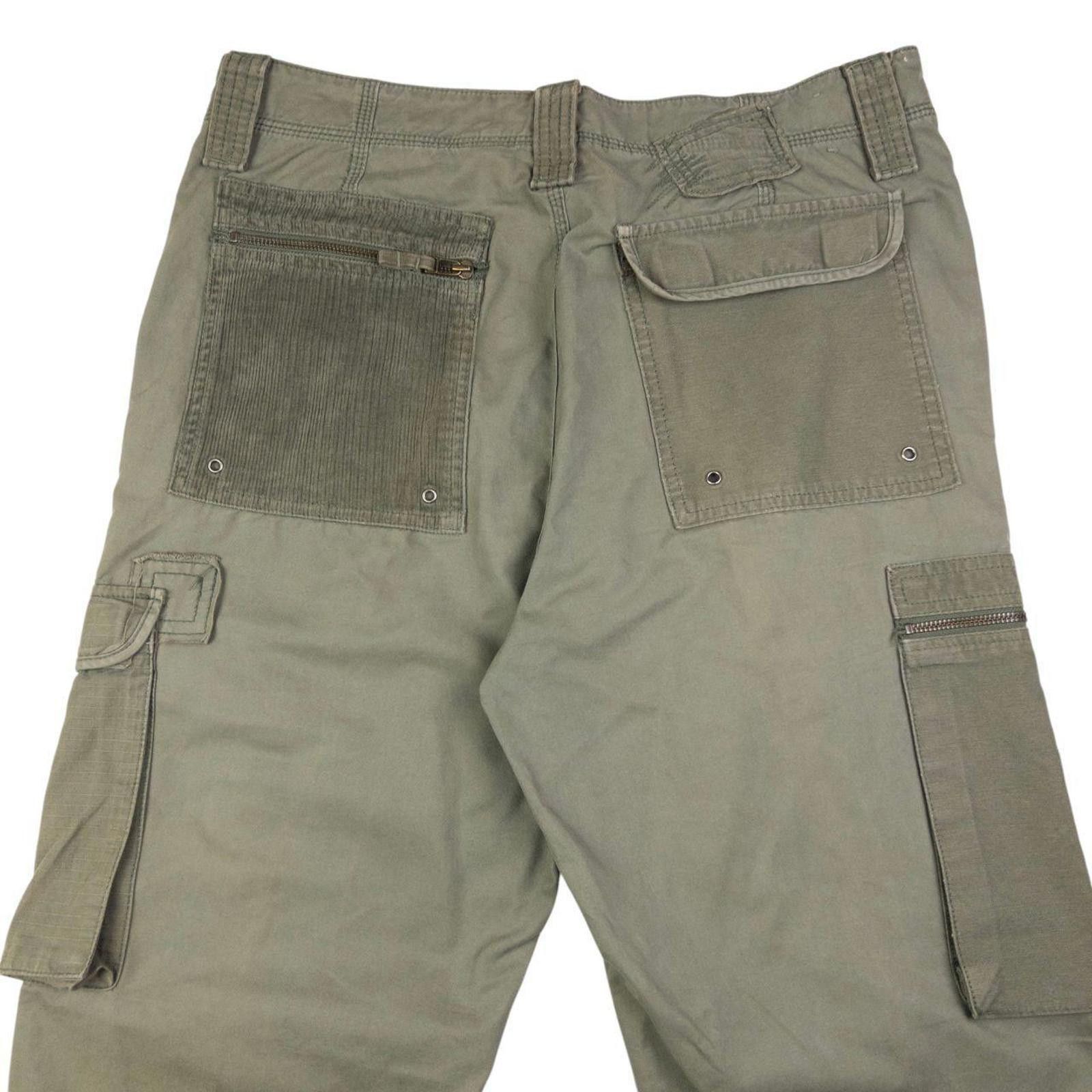 DKNY Vintage DKNY Jeans Patchwork Cargo Trousers Size W36 Size US 36 / EU 52 - 3 Thumbnail