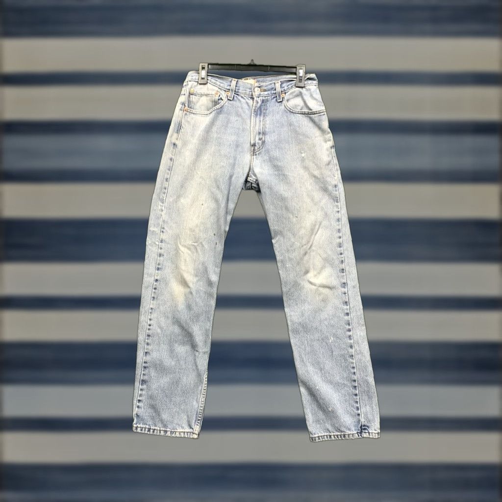 Levi's VINTAGE Levi's 505 Jeans Mens Regular Blue Denim 32x32 Straight Zip Fly - Levi's 500 Series 80s/90s Style Mens Regular Fit Blue Denim Jeans Size US 32 / EU 48 - 1 Thumbnail