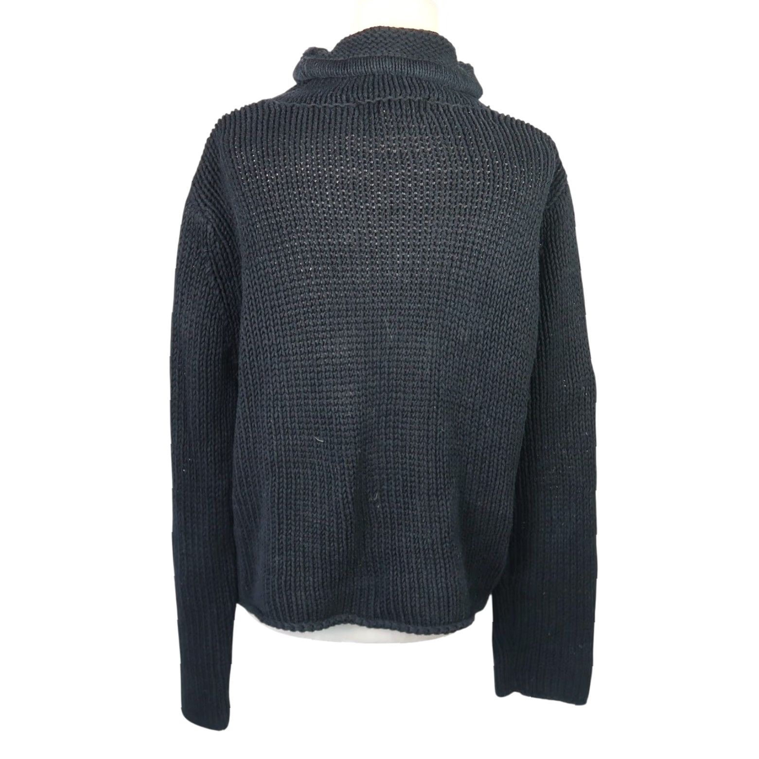 Eddie Bauer VINTAGE Eddie Bauer Black Cotton Blend Turtleneck Sweater L Women 90s Pullover Knit Regular Long Sleeve Solid 90s Pattern Casual Size L / US 10 / IT 46 - 4 Thumbnail