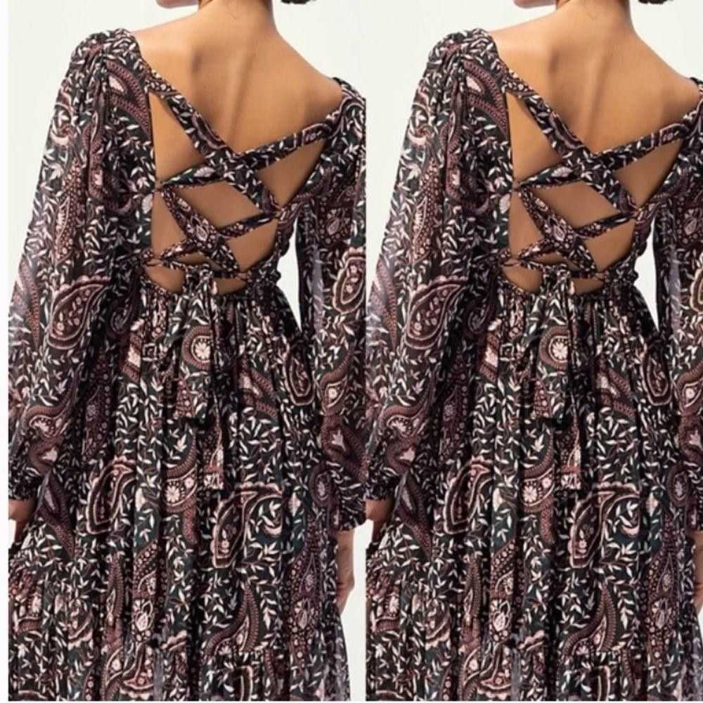 Free People New Free People Folklore Maxi Dress Size XS $288 Size XS / US 0-2 / IT 36-38 - 2 Thumbnail