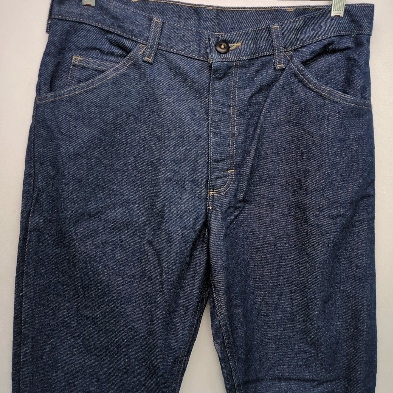 Denime Bulwark FR Straight Leg Jeans Men 32x37 Denim Pants Workwear Blue 5-Pocket Distressed? Size US 32 / EU 48 - 7 Thumbnail