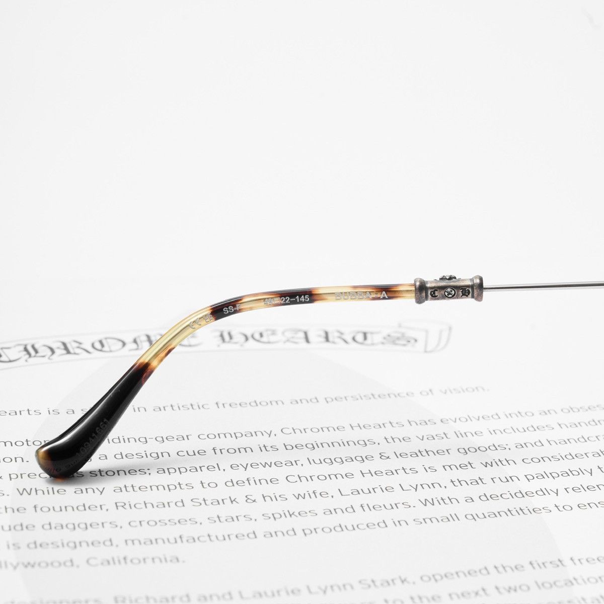 Chrome Hearts CHROME HEARTS BUBBA - A SHINY SILVER - PLASTIC GLASSES Size ONE SIZE - 5 Thumbnail