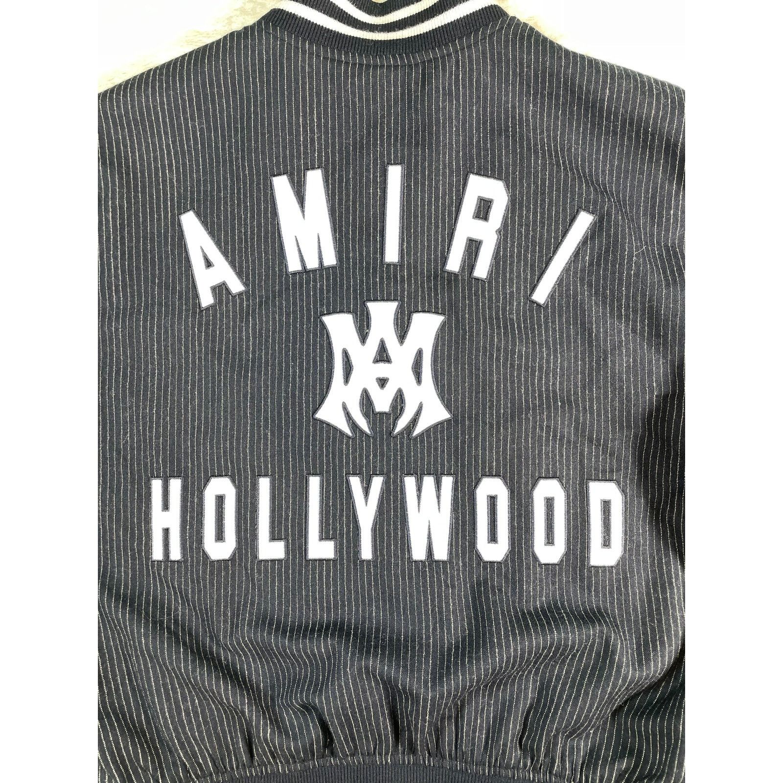 Amiri Amiri Hollywood MA Logo Navy Varsity Jacket Size US S / EU 44-46 / 1 - 6 Thumbnail