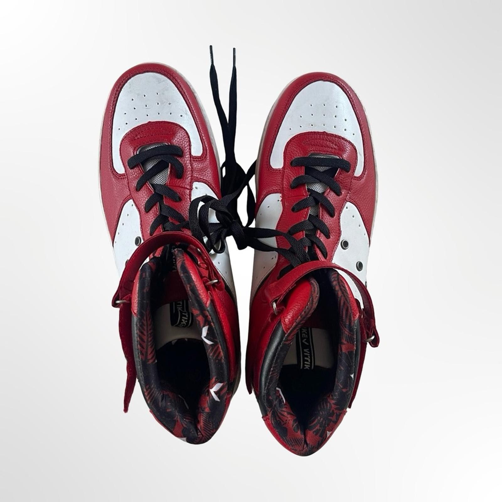 Other Vitike Red and White High-Top Sneakers in size 11 Size US 11 / EU 44 - 3 Thumbnail