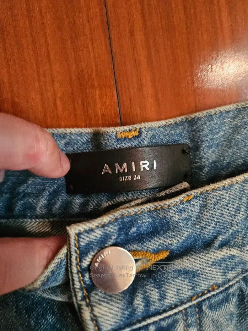 Amiri Amiri Size 34 Basic straight blue cattle 34 yards Size US 34 / EU 50 - 2 Thumbnail