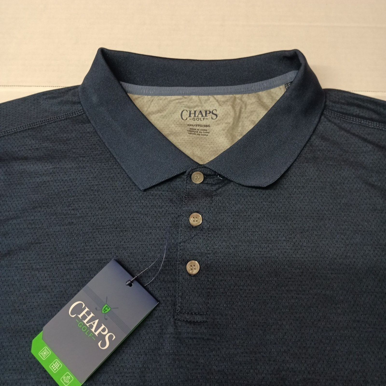 Chaps Chaps Golf Core Polo Shirt Men's 3XL Blue 4-Way Stretch Size US XXL / EU 58 / 5 - 2 Thumbnail