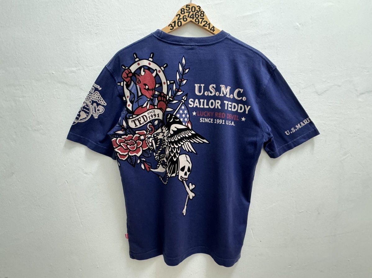 Tedman Vintage Tedman Sailor Teddy Lucky Red Devils Tee Size US M / EU 48-50 / 2 - 3 Thumbnail
