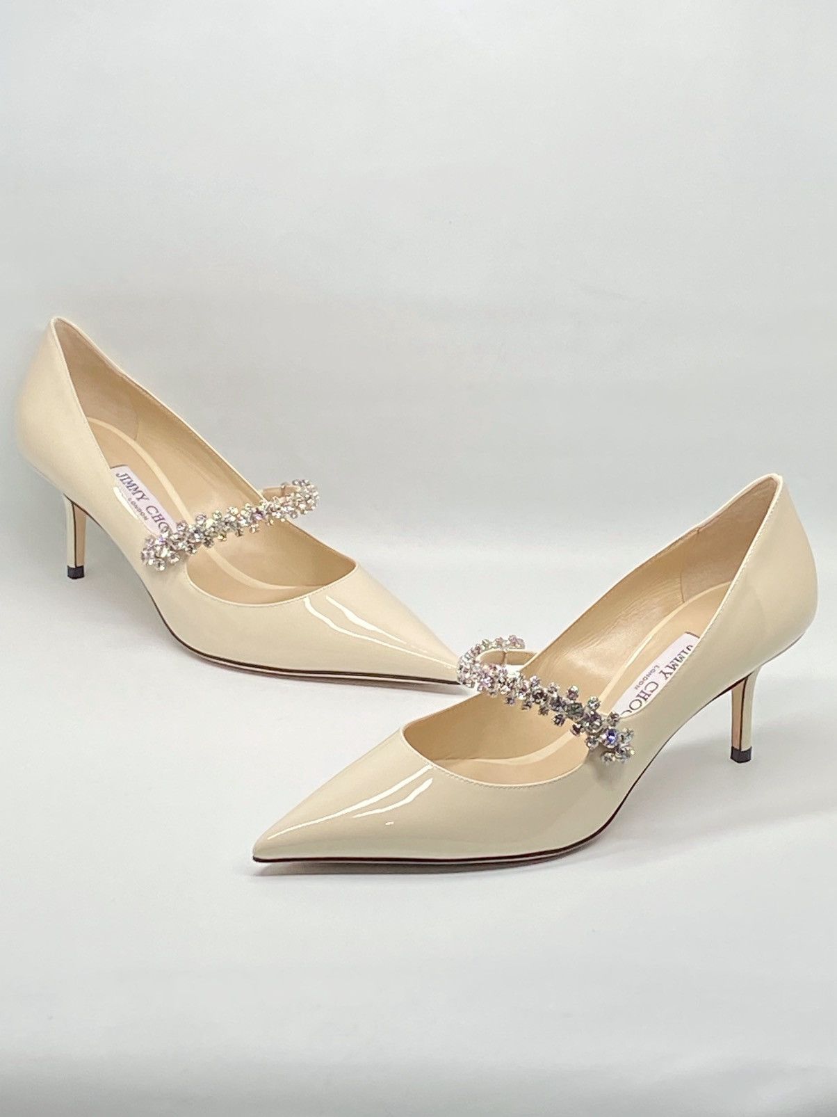 Jimmy Choo Jimmy Choo Bing Patent Crystal-Strap Pumps size 38 Size US 8 / IT 38 - 9 Thumbnail