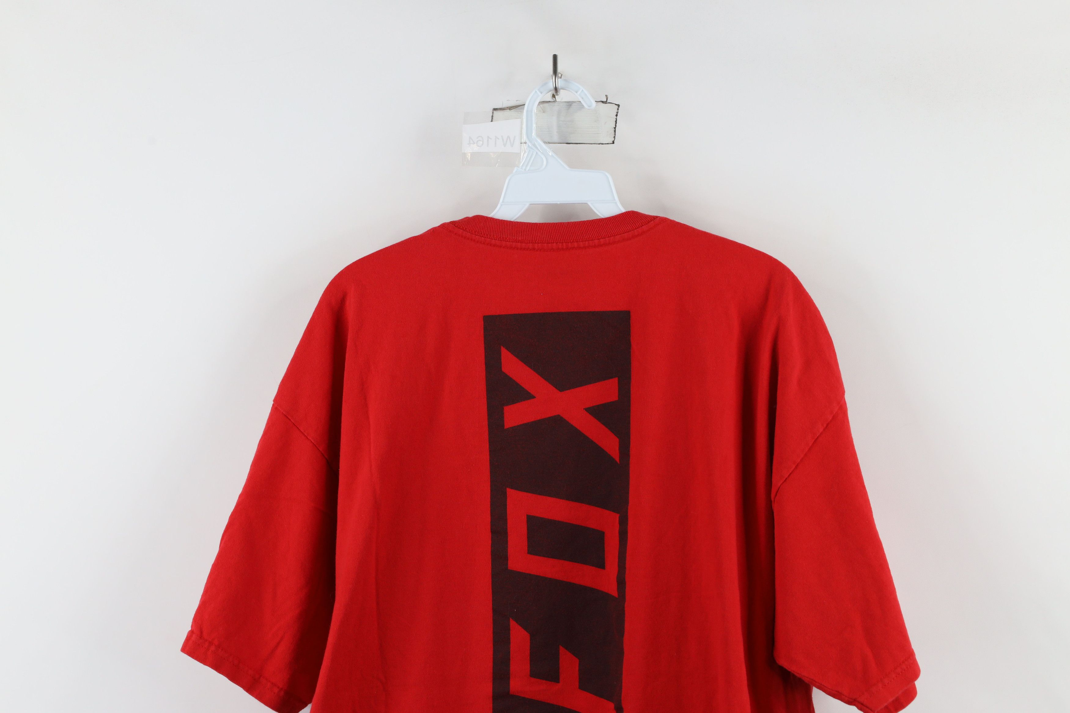 Fox Racing × Vintage Vintage Fox Racing Spell Box Logo Short Sleeve T-Shirt Red Size US XL / EU 56 / 4 - 12 Thumbnail