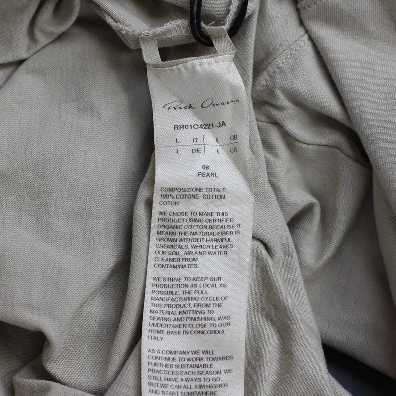 Rick Owens gray oversized short sleeve shirt-2508 Size US XS / EU 42 / 0 - 6 Thumbnail