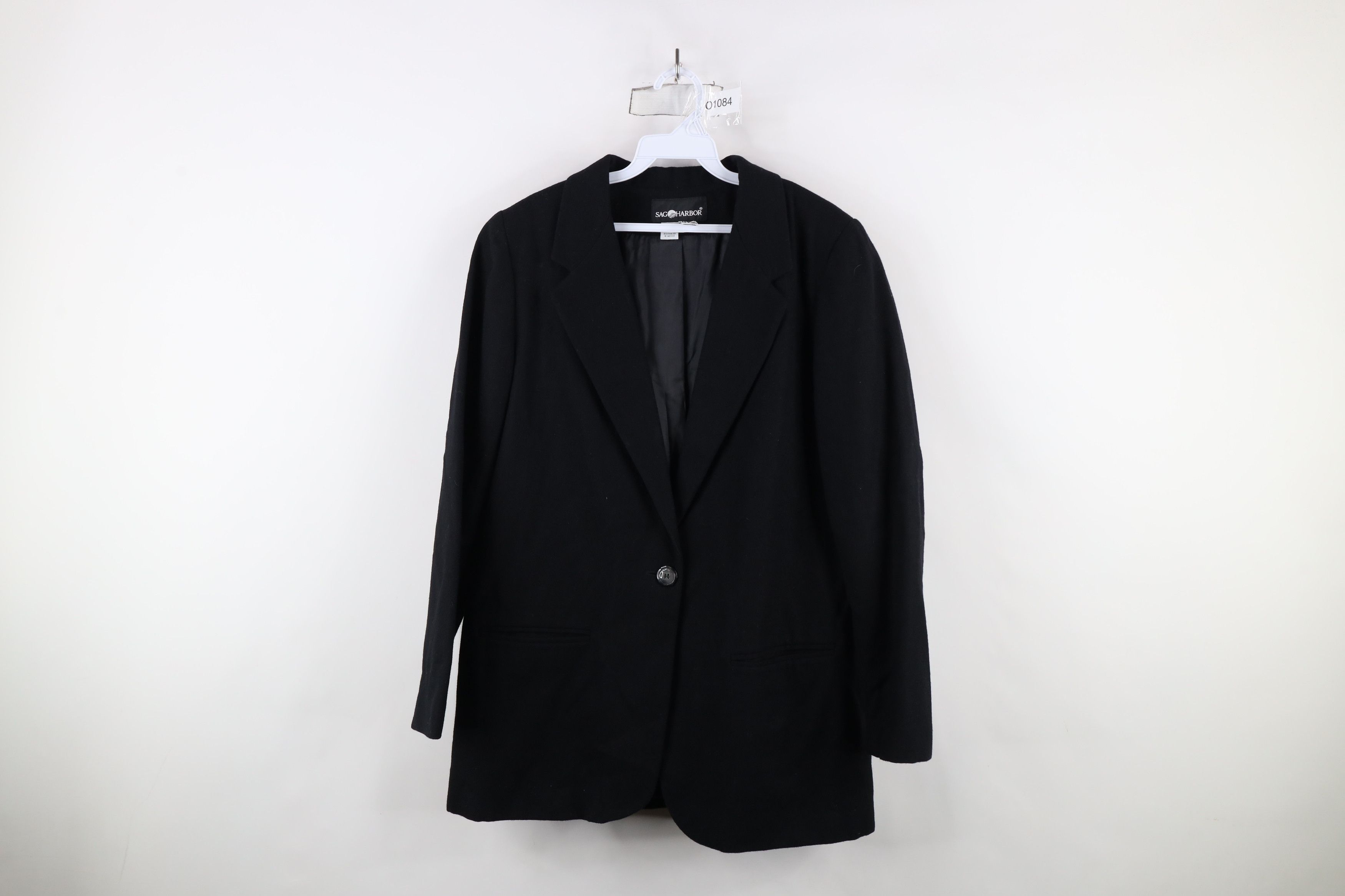 Vintage Vintage 90s Streetwear One Button Blazer Suit Jacket Black Size XL / US 12-14 / IT 48-50 - 1 Thumbnail
