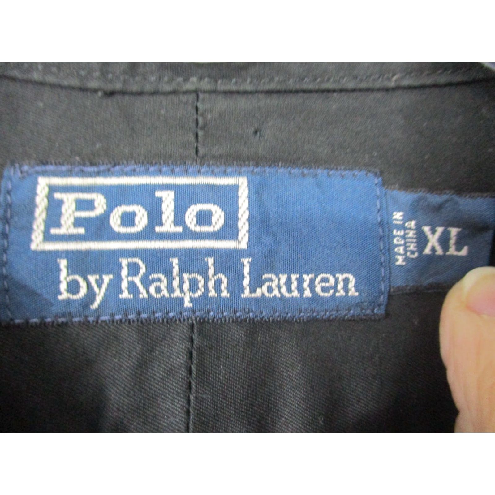Polo Ralph Lauren Polo Ralph Lauren R2 Military Shirt XL Black Loop Collar Metal Zipper Shirt Mens XL Black Polo Ralph Lauren R2 Military Shirt Metal Zipper Loop Collar Size US XL / EU 56 / 4 - 4 Thumbnail