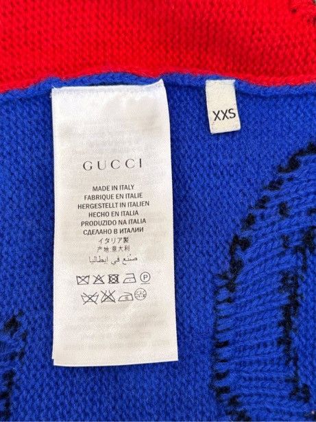 Gucci Gucci Tiger Intarsia Wool Long Sleeve Knit Sweater K26WX Size XXS / US 00 / IT 34 - 7 Thumbnail