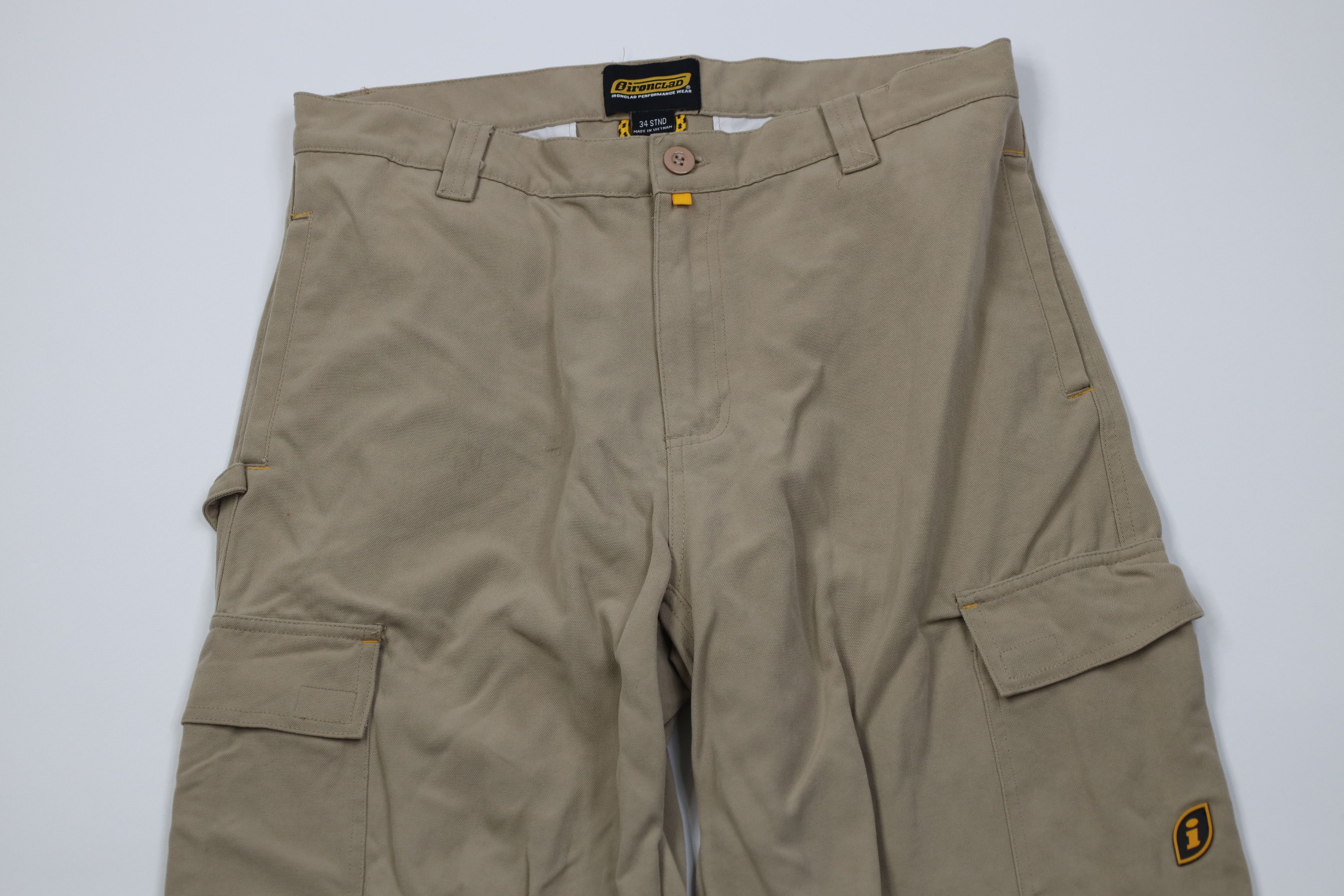 Vintage Vintage Y2K Streetwear Double Knee Wide Leg Cargo Pants Size US 34 / EU 50 - 2 Thumbnail