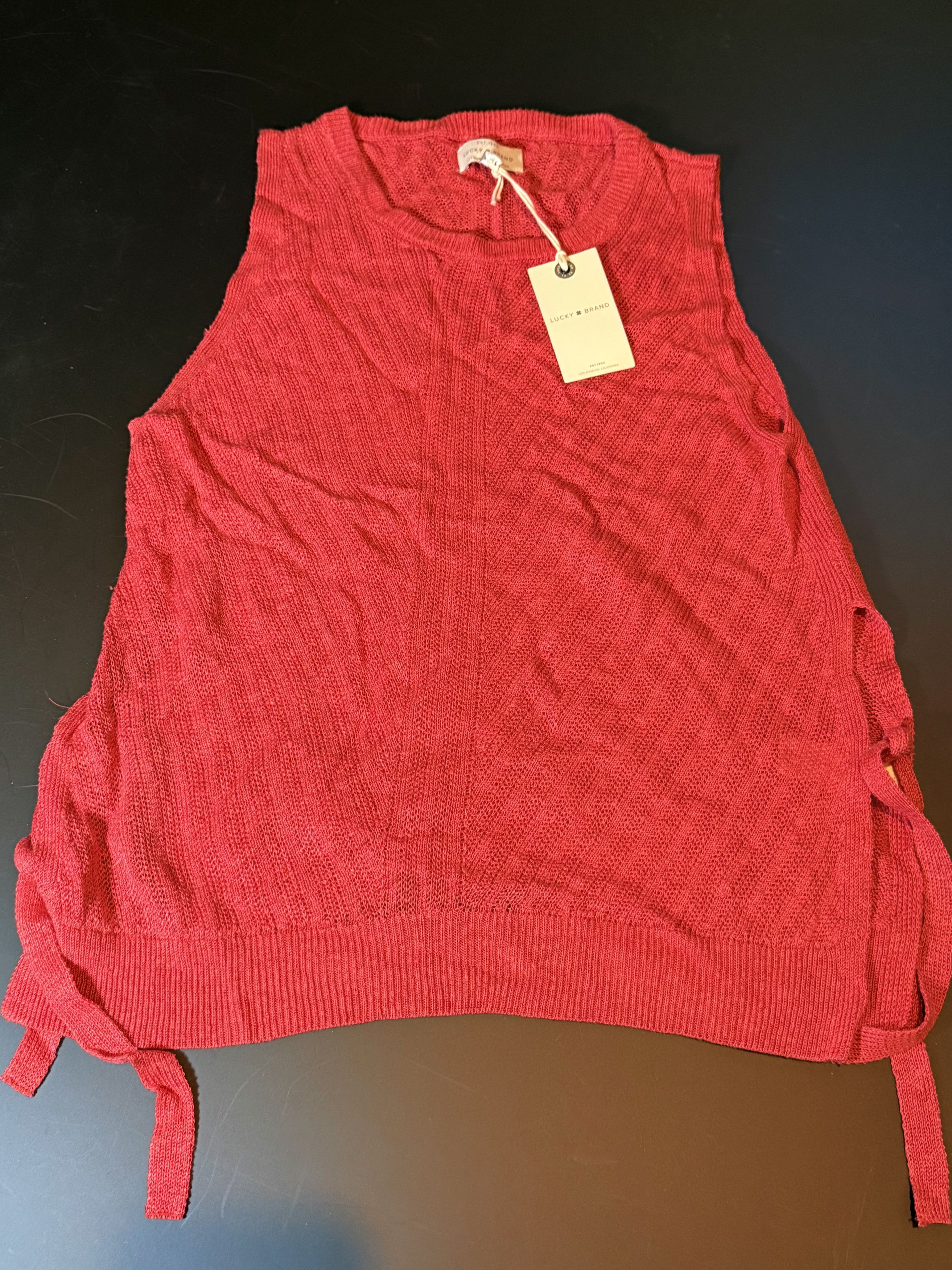 Lucky Brand Lucky Brand Womens no sleeve tie side shirt Size S / US 4 / IT 40 - 1 Thumbnail