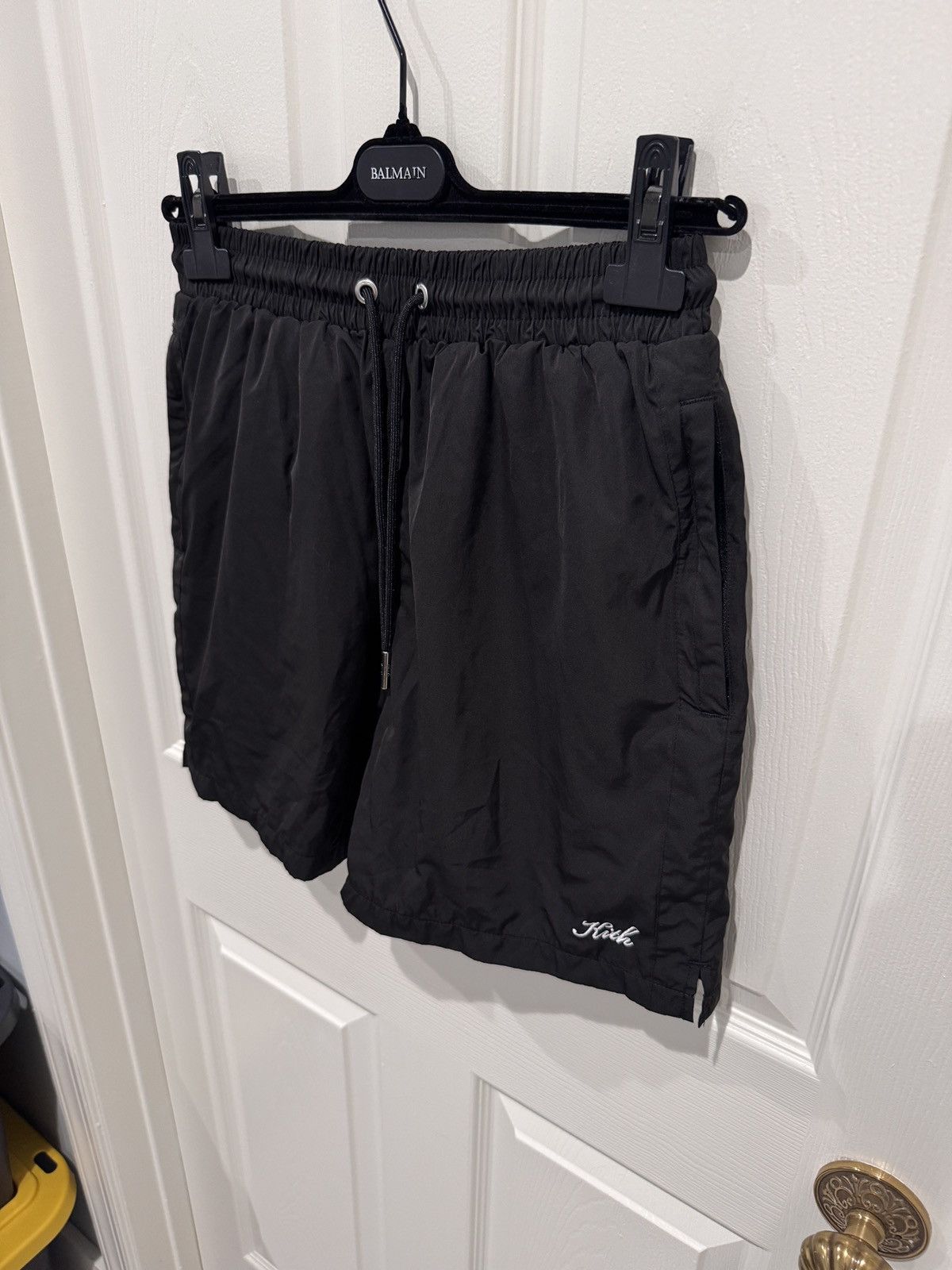 Kith Kith Black Nylon Script Active Shorts Size S (fits 28-32) Size US 30 / EU 46 - 3 Thumbnail