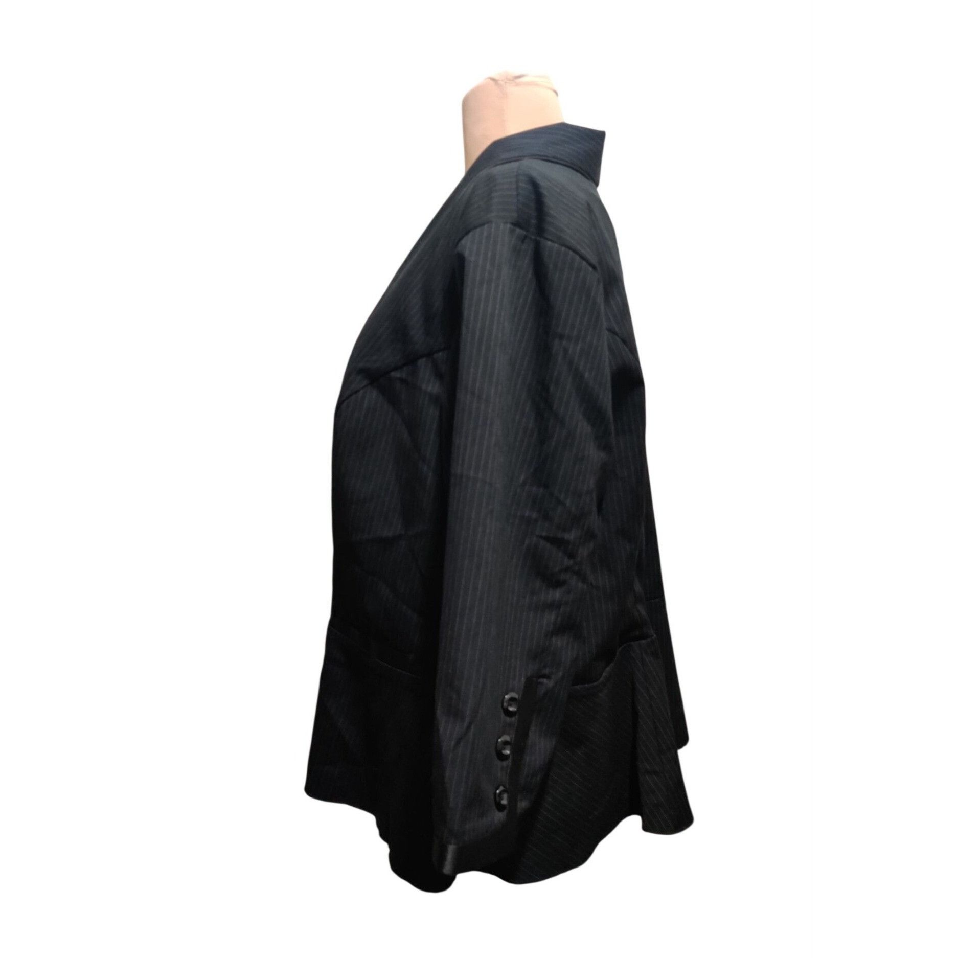 Vintage Vintage Z Cavaricci Size 3X Y2K Black Pinstripe Tuxedo Blaze Size 3XL / US 20-22 - 9 Thumbnail