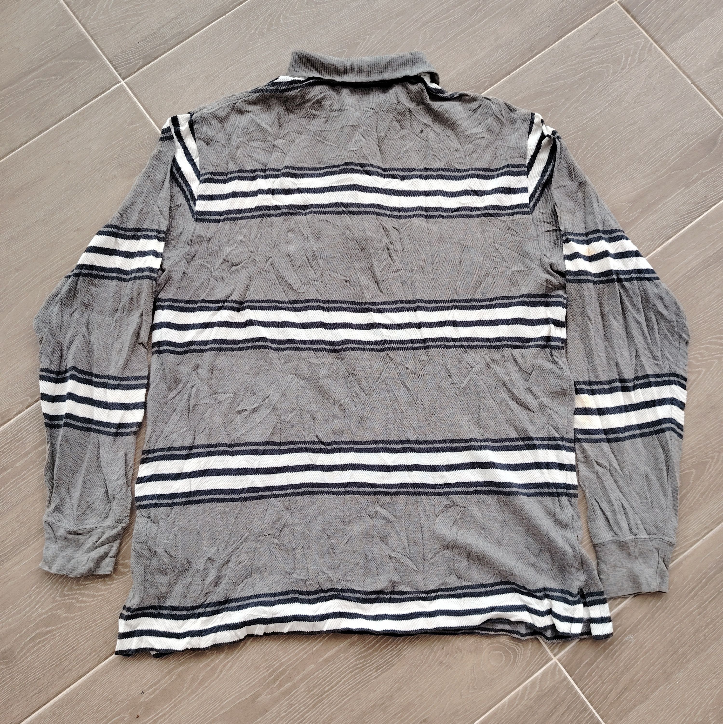 Polo Ralph Lauren × Vintage Vintage 90's Polo Sport Striped Long Sleeve Polos T Shirt Size US L / EU 52-54 / 3 - 3 Thumbnail