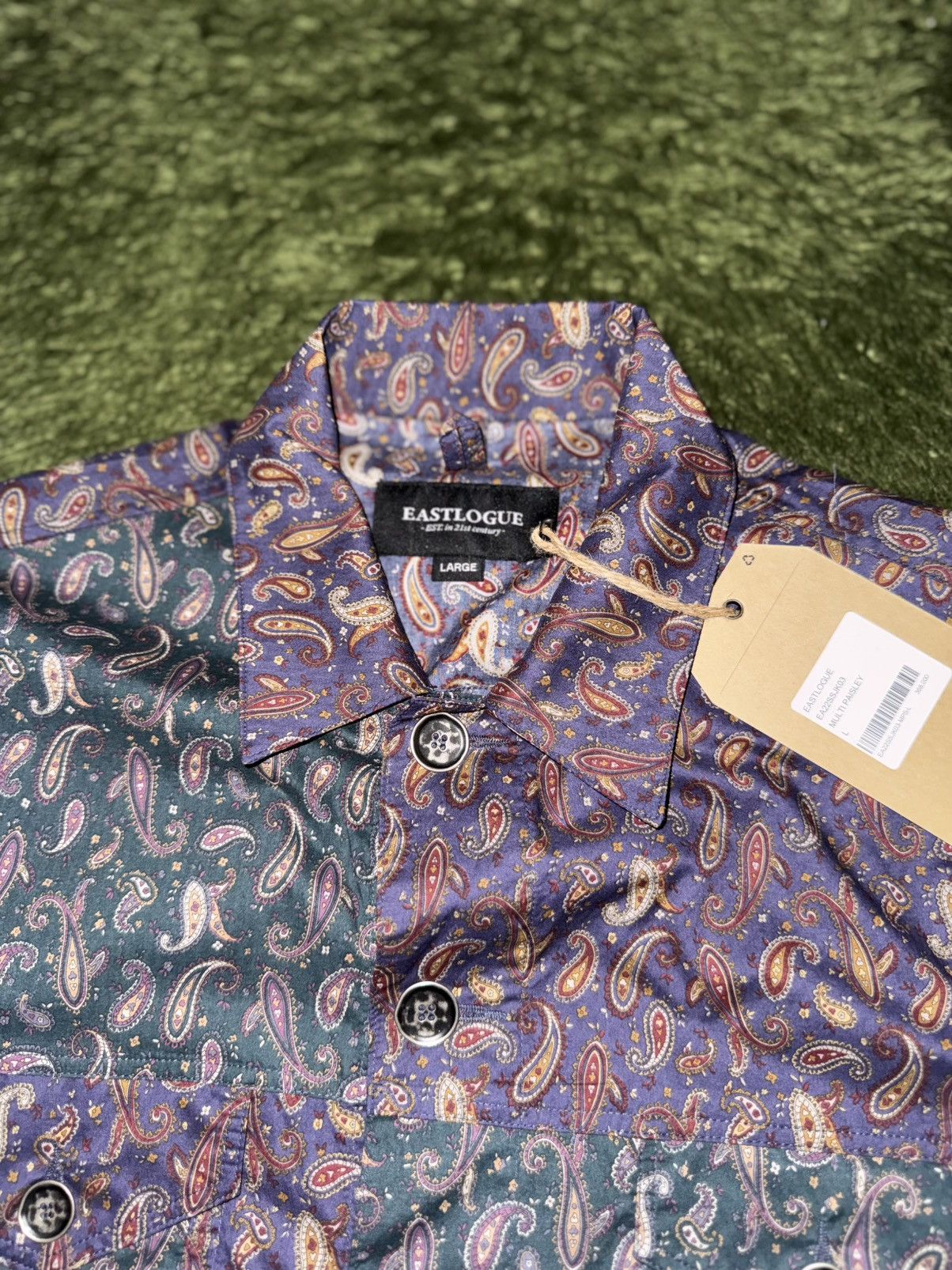 EASTLOGUE [L] EASTLOGUE Multi Paisley Trucker Shirt Jacket Size US L / EU 52-54 / 3 - 4 Thumbnail