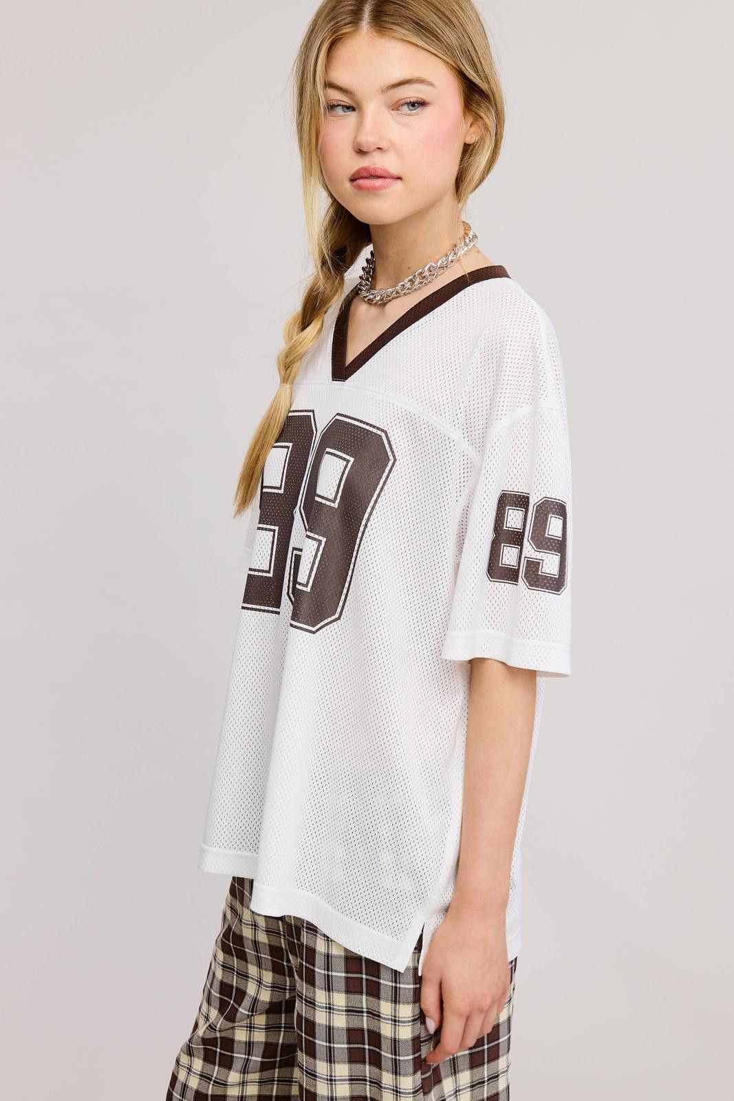 Other V Neck Sporty Jersey Shirt Top With Printed 89 Size US S / EU 44-46 / 1 - 12 Thumbnail