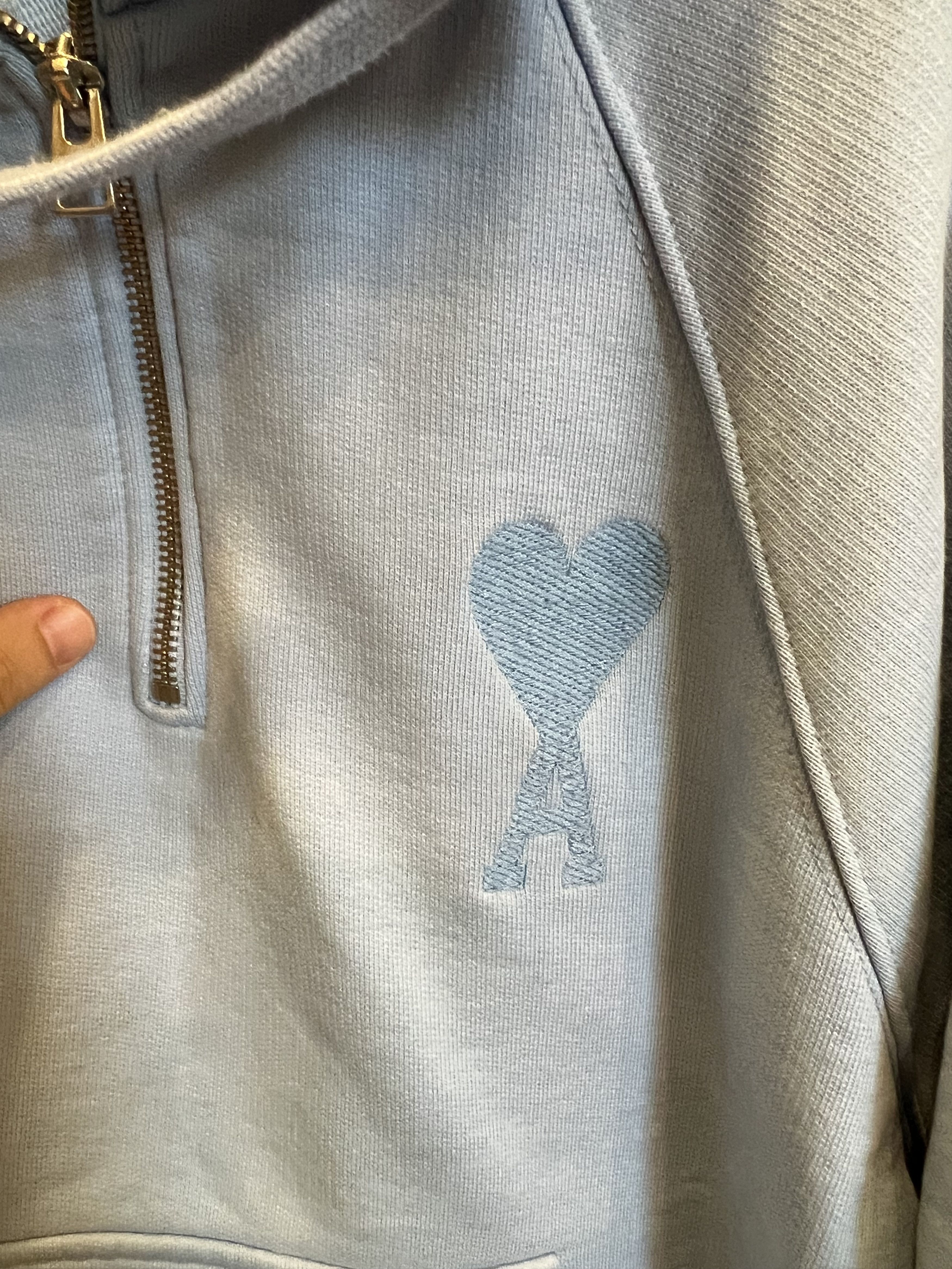 AMI Blue Ami De Cœur Sweatshirt Size US S / EU 44-46 / 1 - 2 Thumbnail
