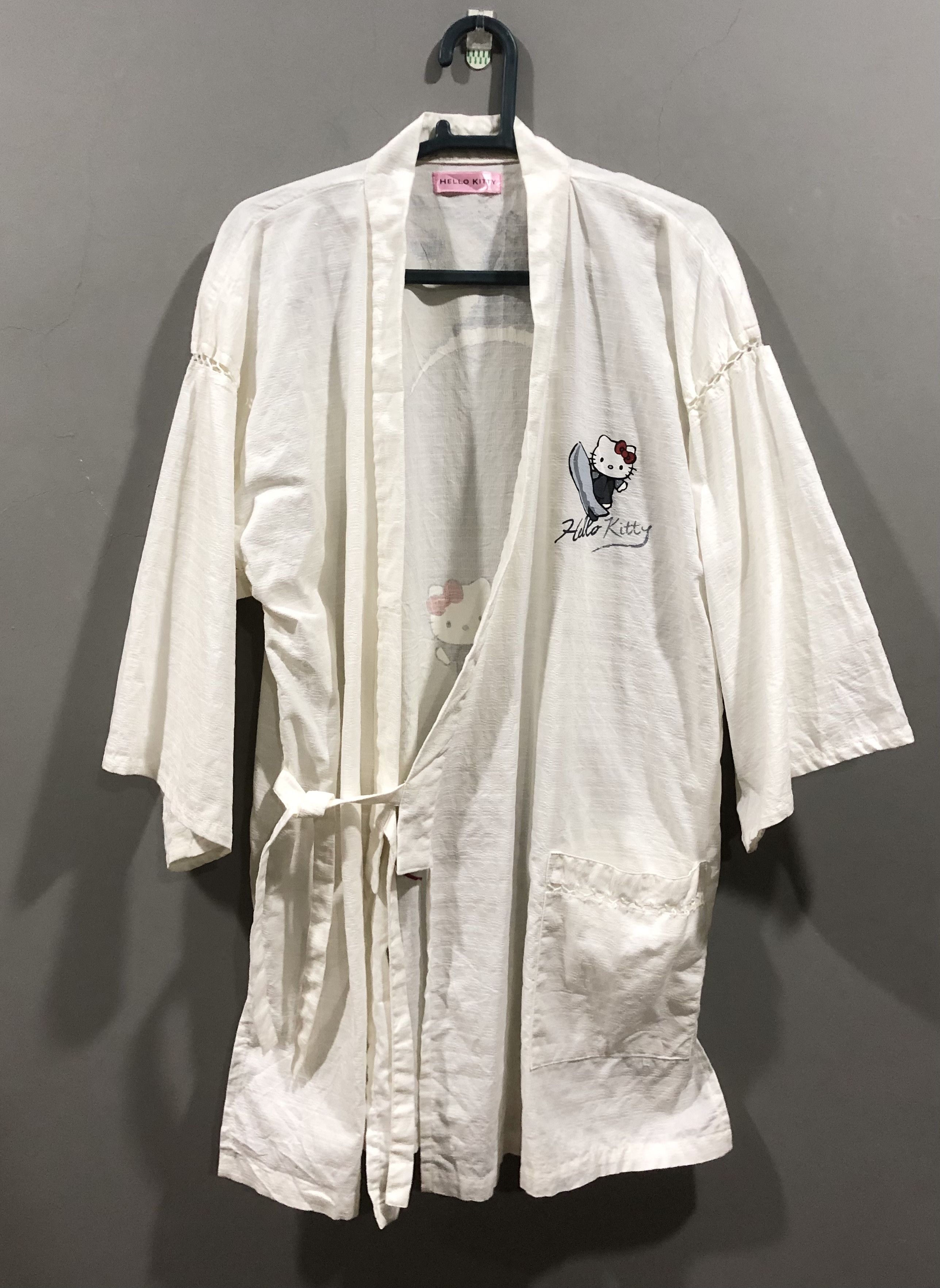 Japanese Brand Vintage Hello Kitty Surfing With Dragon Kimono Size US L / EU 52-54 / 3 - 2 Thumbnail