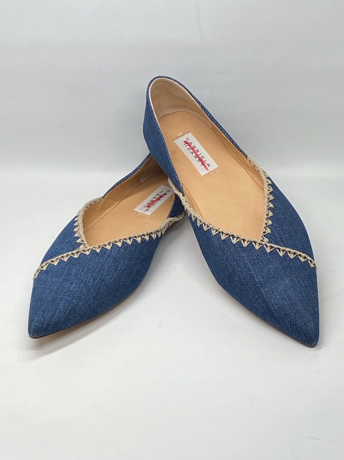 Gabriela Hearst Gabriela Hearst Avner Denim Stitch Ballerina Flats size 38 Size US 8 / IT 38 - 6 Thumbnail