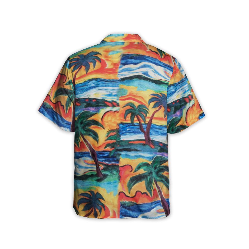 Designer Sunset-Print Shirt — Elevate Your Wardrobe Size US XL / EU 56 / 4 - 4 Thumbnail