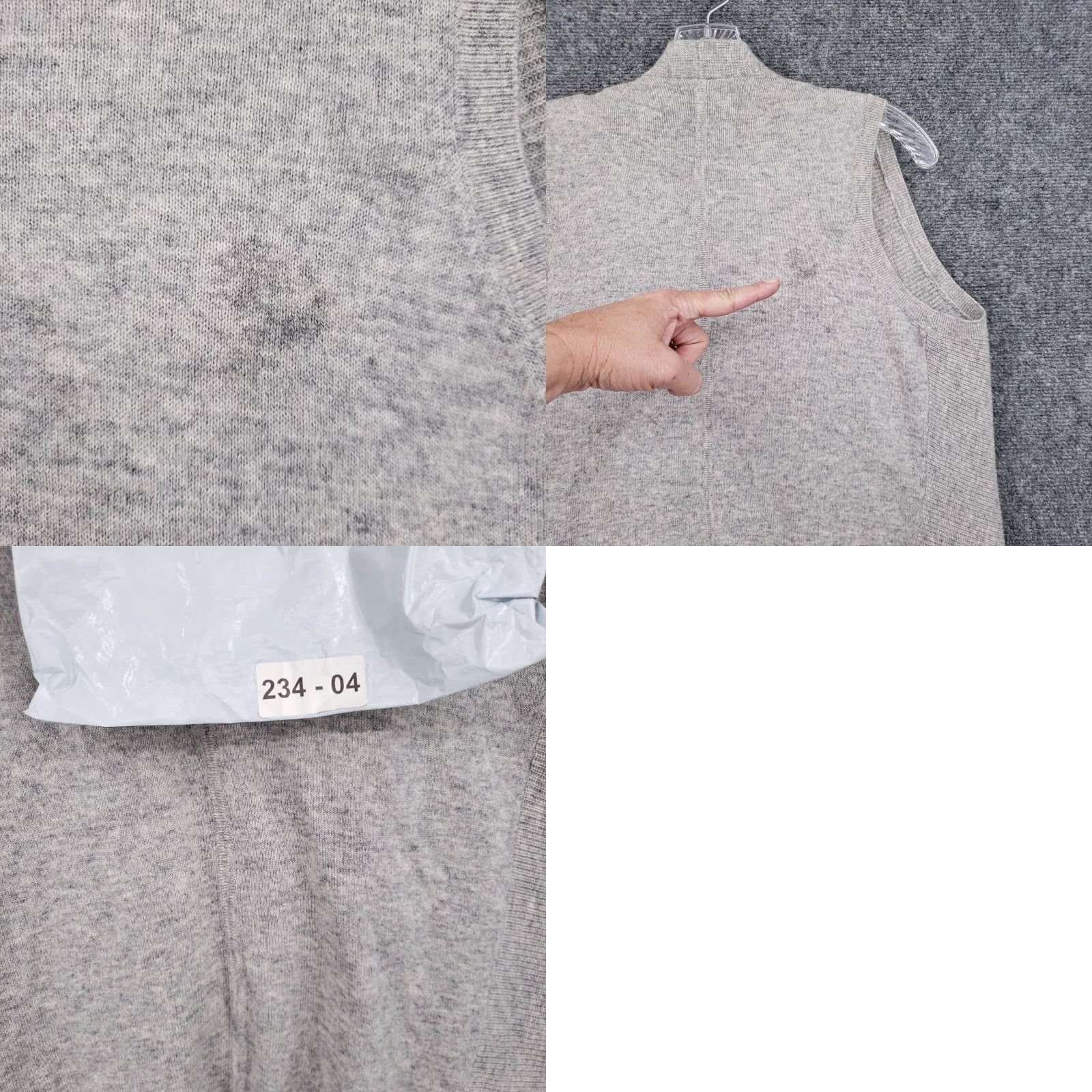Vince Vince Cardigan Womens S Small Gray Wool Cashmere Blend Drape Waterfall Open Lightweight Casual Fall Winter Size S / US 4 / IT 40 - 9 Thumbnail