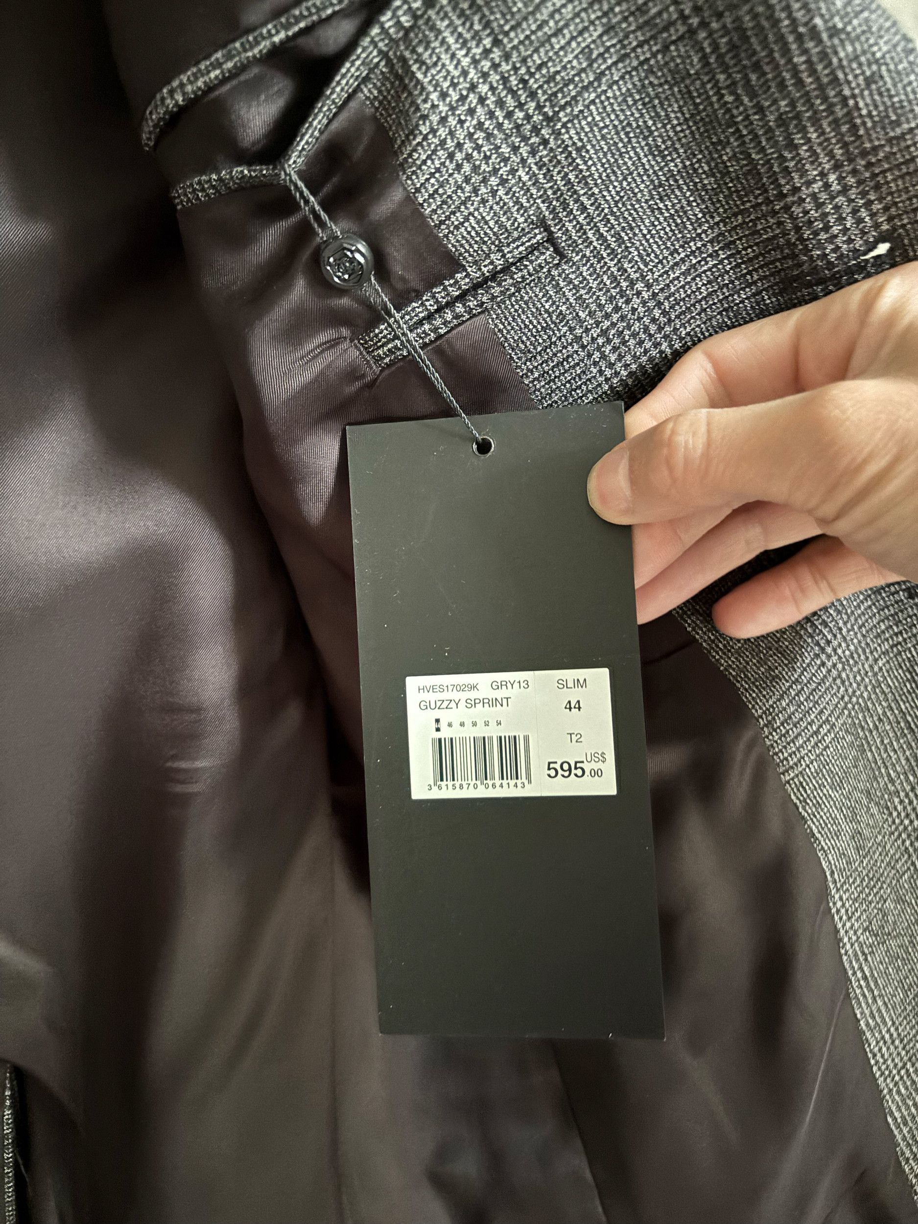 The Kooples The Kooples Prince of Wales grey wool suit EU44 Size 34R - 4 Thumbnail